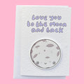 Love you to the moon and back | Handcrafted Valentine's card