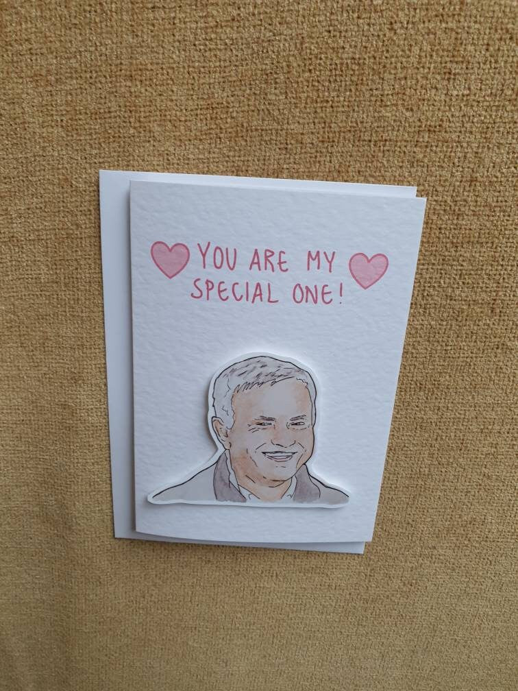 Jose Mourinho | Handcrafted Valentine's Day Card