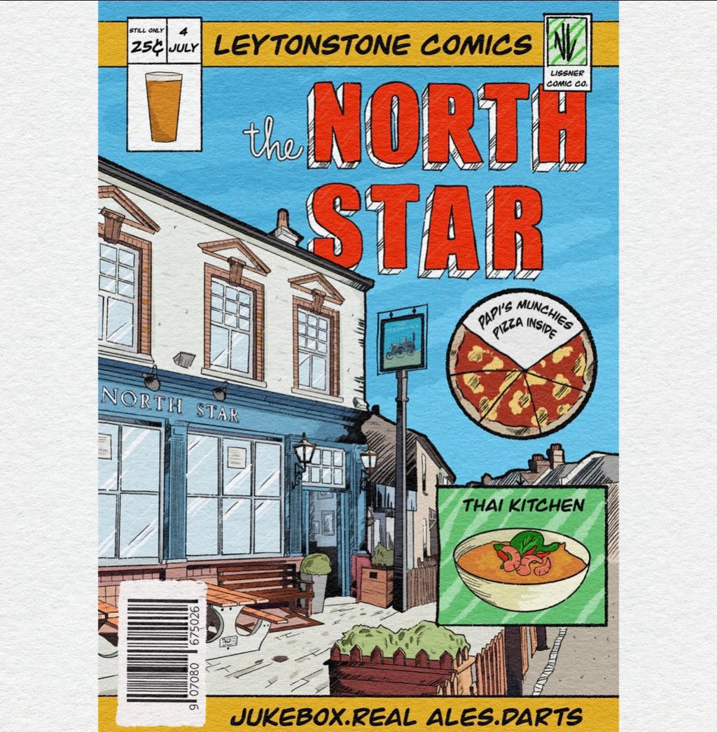 The North Star Pub, Leytonstone - Comic book cover print (frame not included)