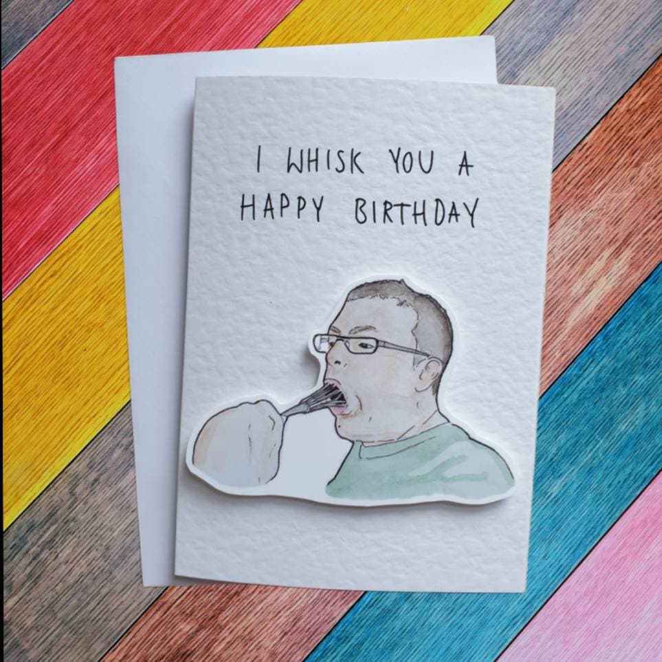 I whisk you a happy birthday | CDWM | Handcrafted Birthday Card