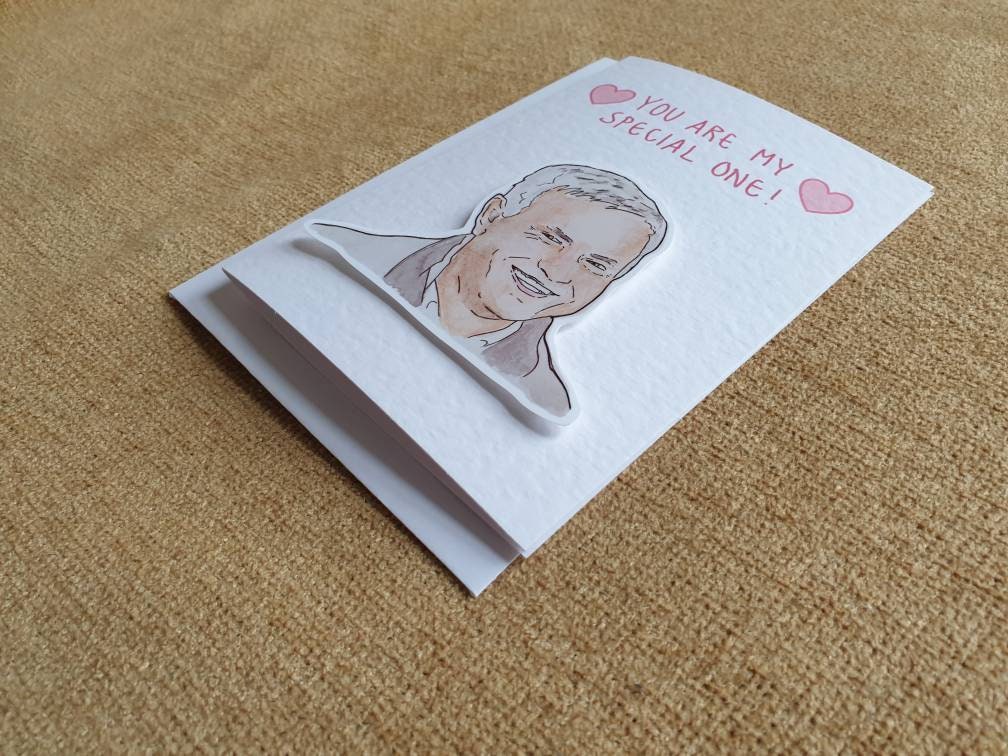 Jose Mourinho | Handcrafted Valentine's Day Card