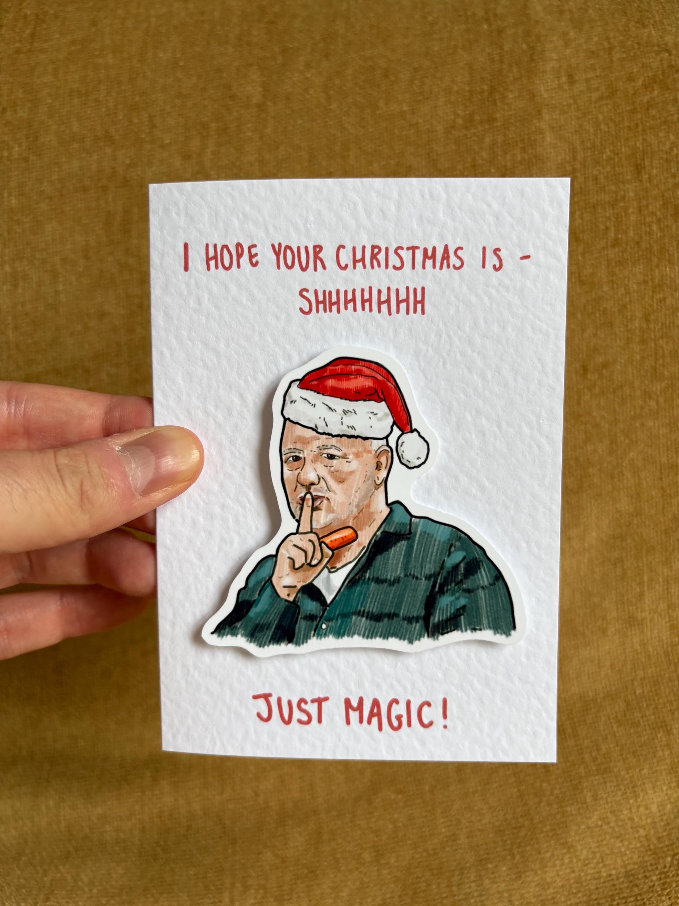 Bob Mortimer | Just Magic | Handcrafted Christmas Card