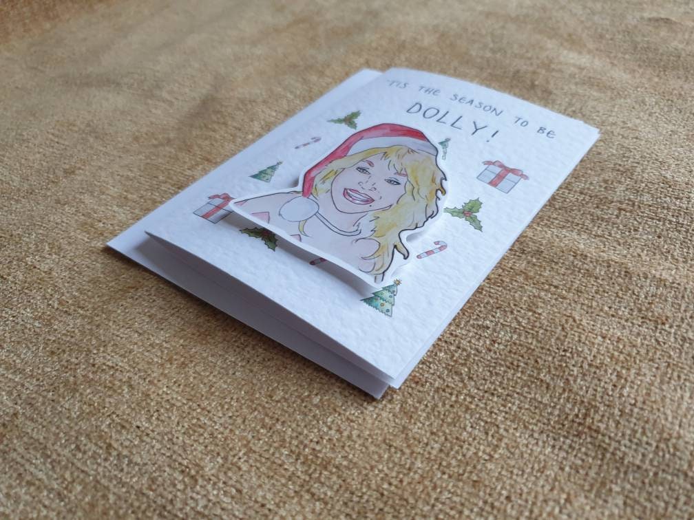 Dolly | Handcrafted Christmas Card | 'Tis the season to be Dolly