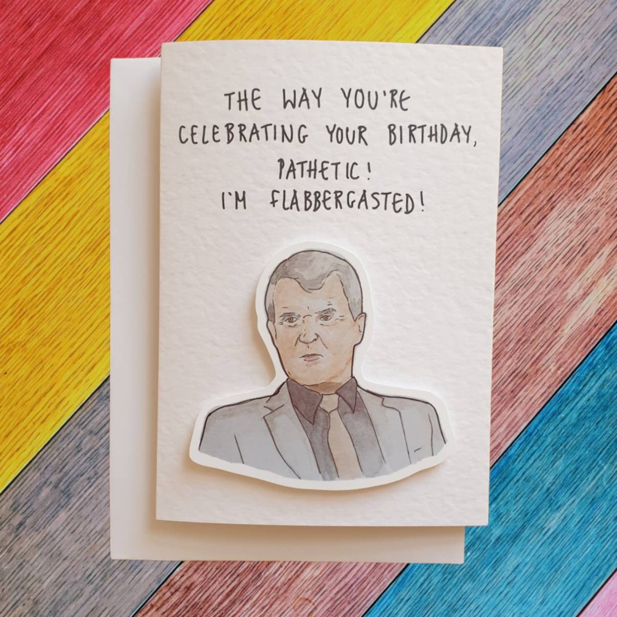 Roy Keane | Handcrafted Birthday Card