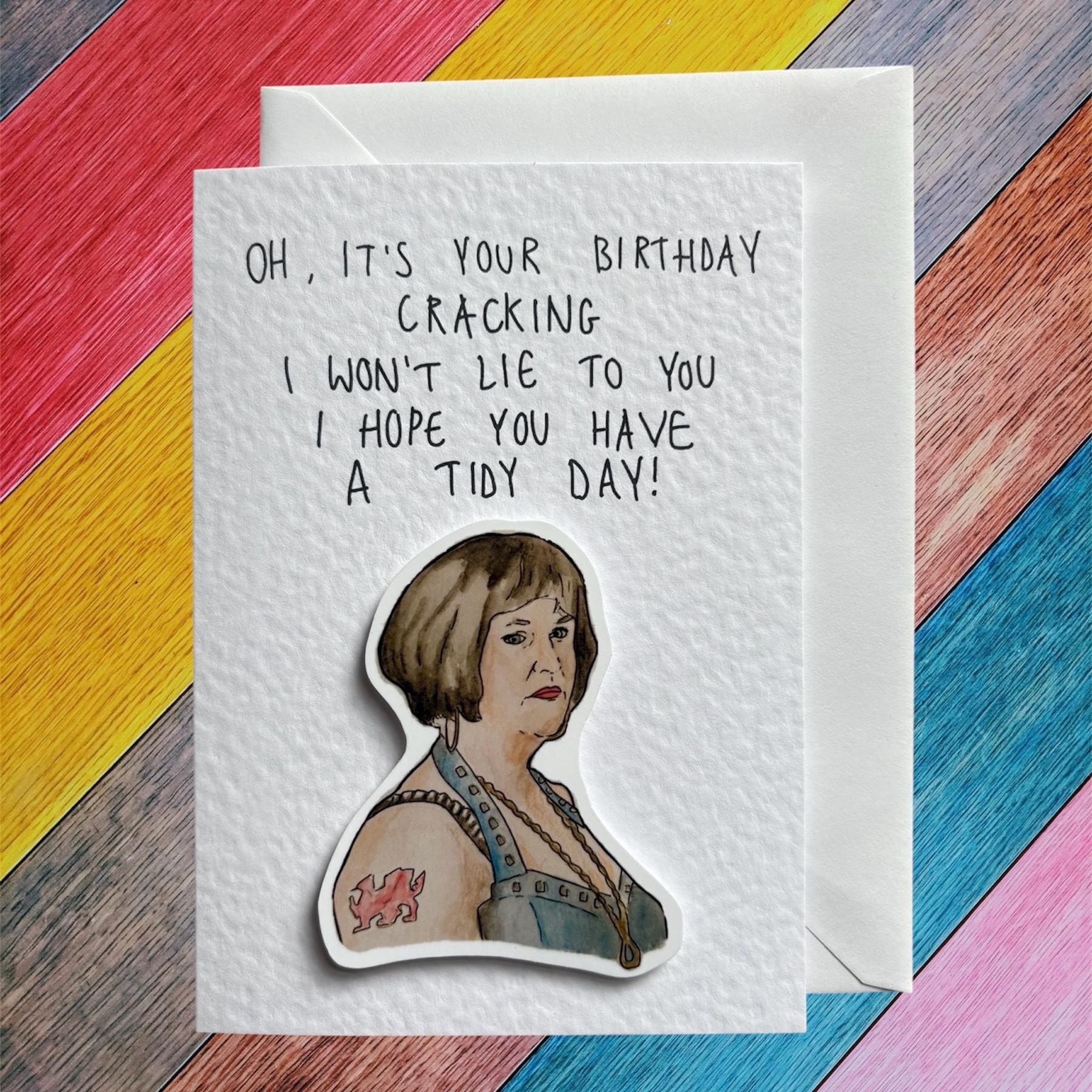 Nessa | Gavin & Stacey | Handcrafted Birthday Card