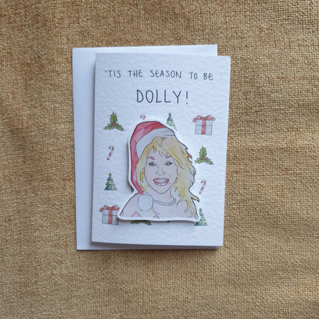 Dolly | Handcrafted Christmas Card | 'Tis the season to be Dolly