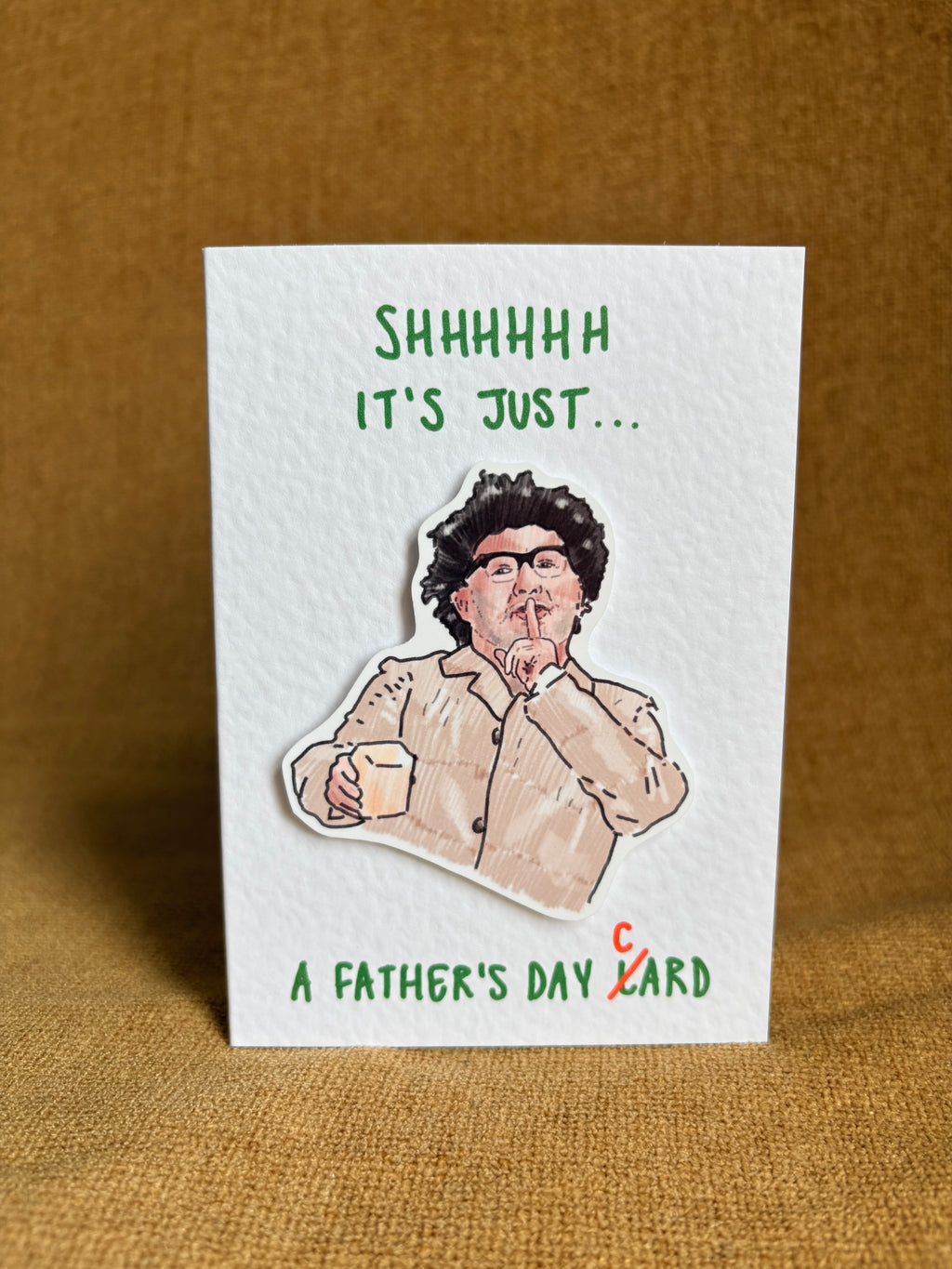 Bob Mortimer | it’s just lard | Handcrafted Father’s Day Card