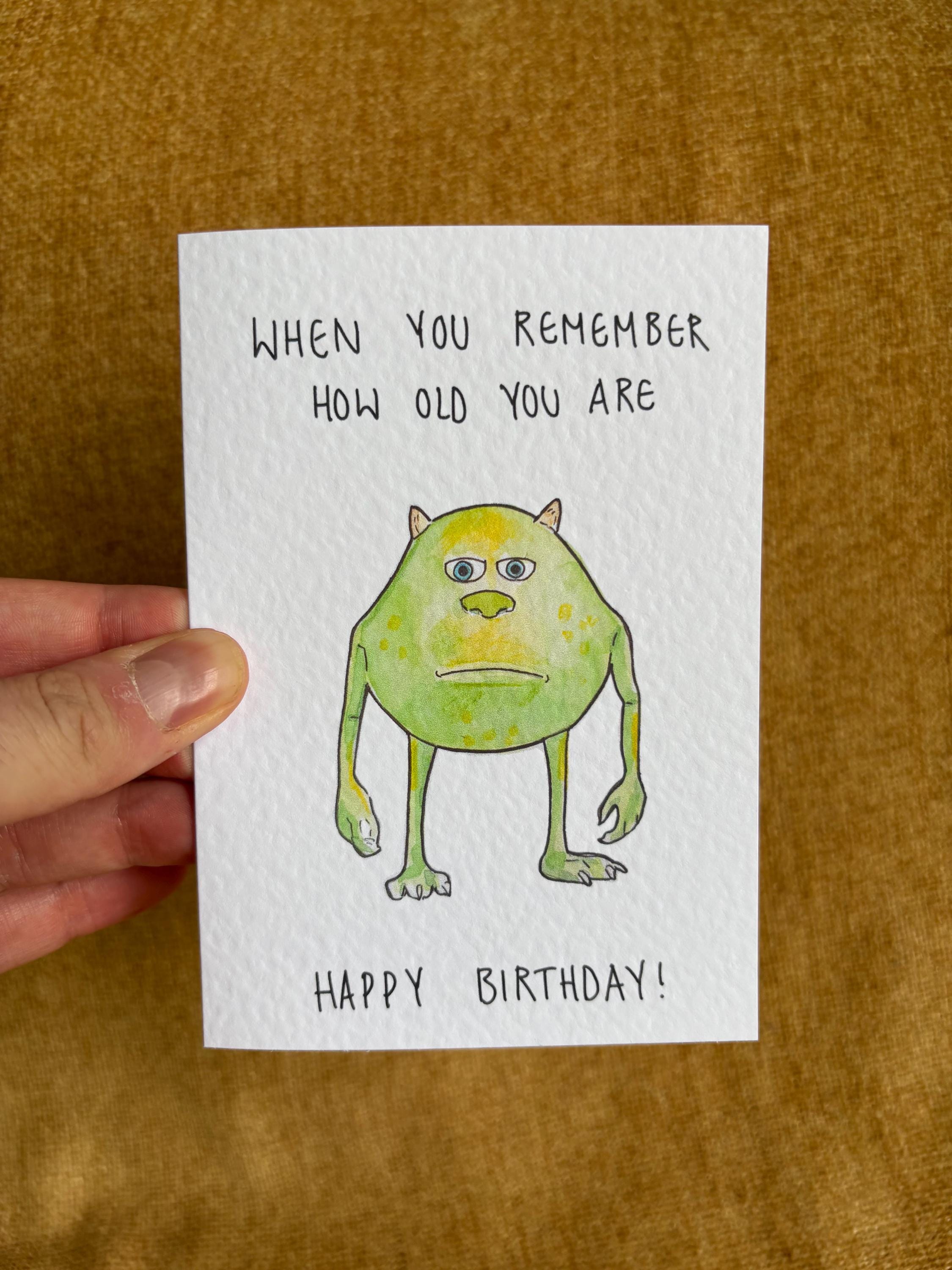 Mike W | meme | Handcrafted Birthday Card