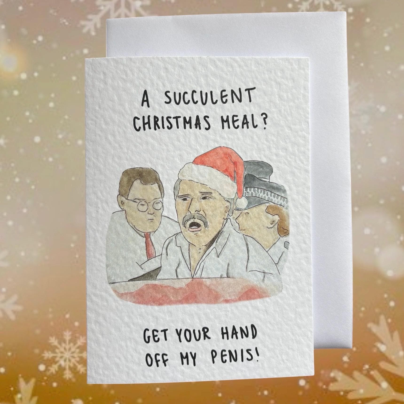 Succulent Chinese (Christmas) Meal | Handcrafted Christmas Card