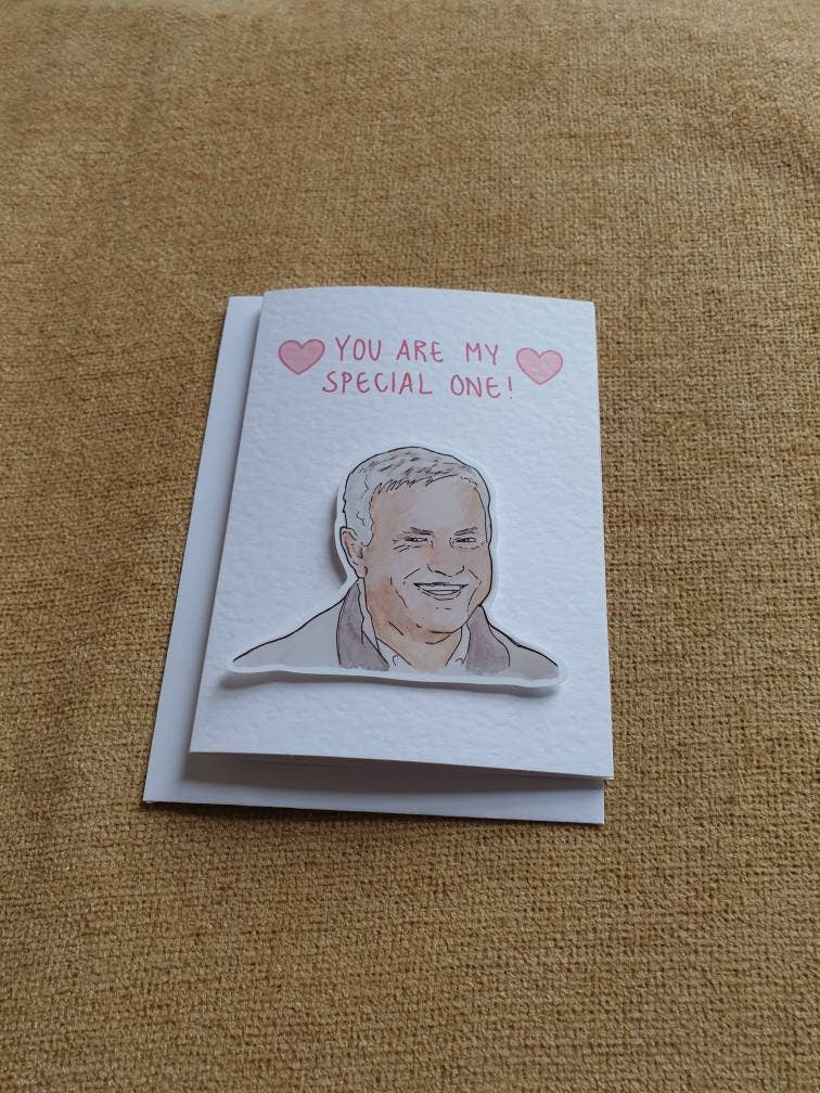 Jose Mourinho | Handcrafted Valentine's Day Card