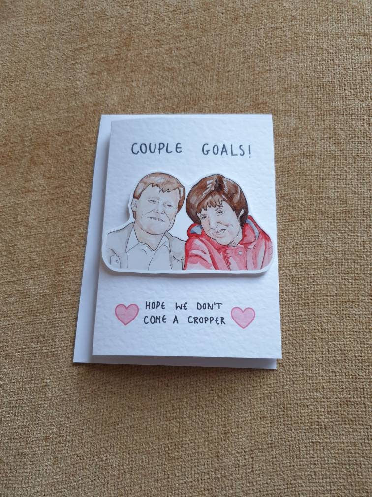 Roy and Hayley Cropper | Handcrafted Valentine's Day card