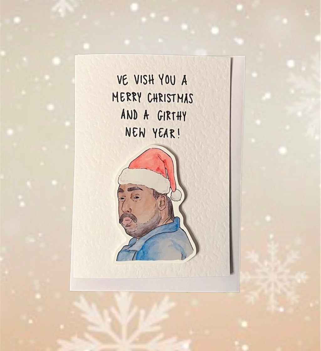 Chabuddy G | PJDN | Handcrafted Girthy Christmas card