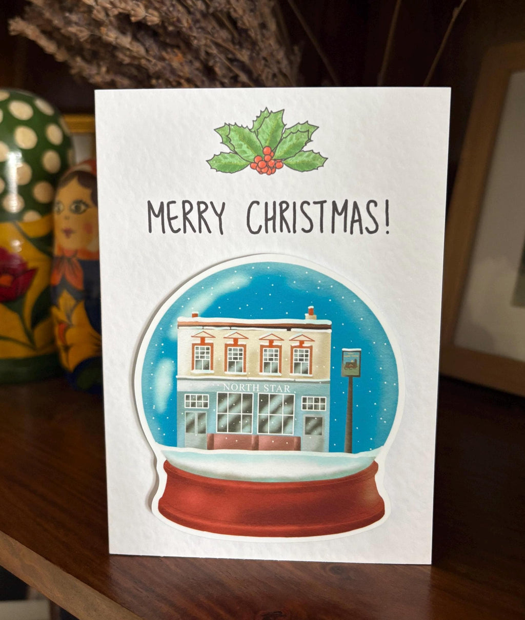The North Star | Leytonstone pub | Handcrafted Christmas Card