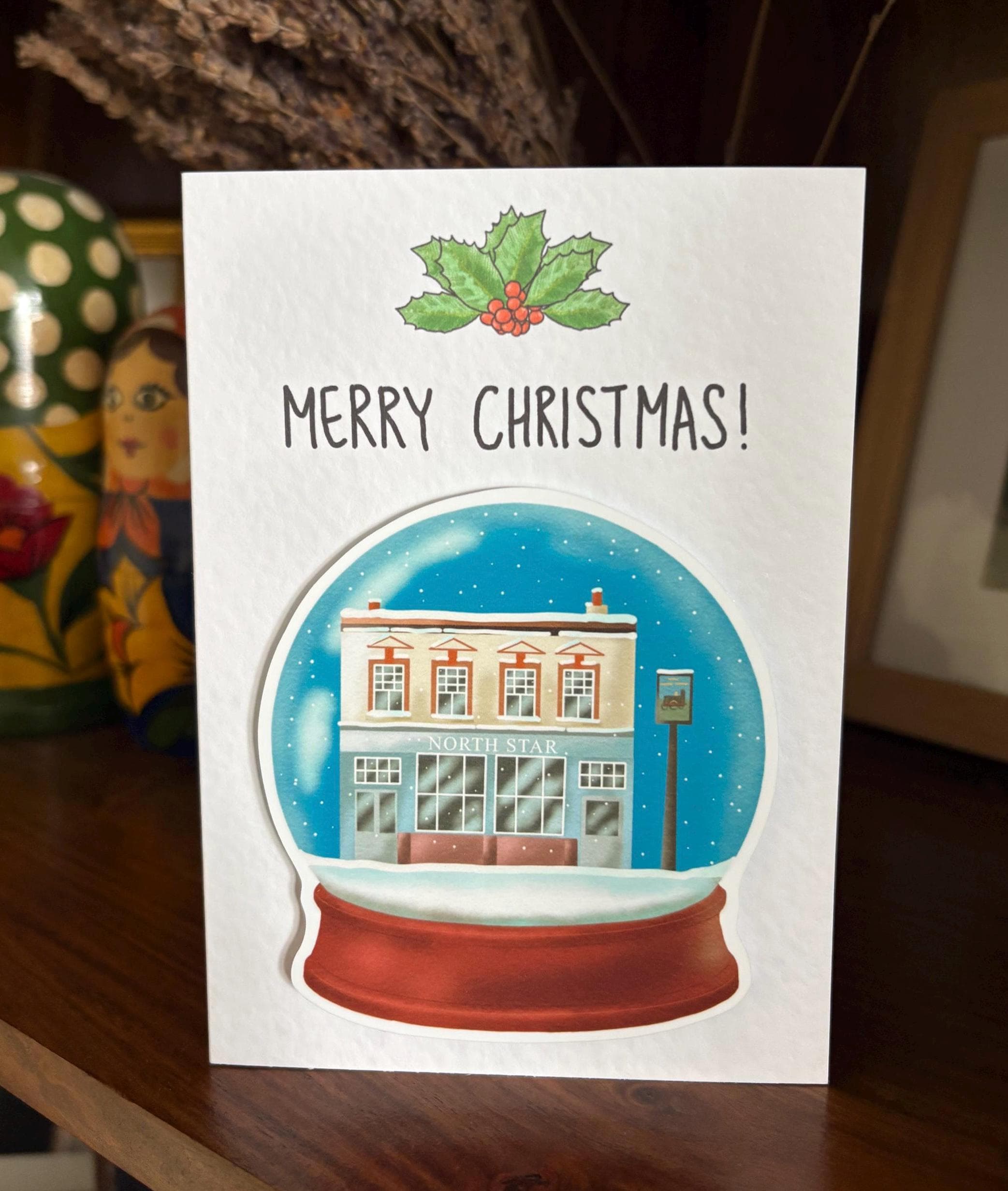 The North Star | Leytonstone pub | Handcrafted Christmas Card