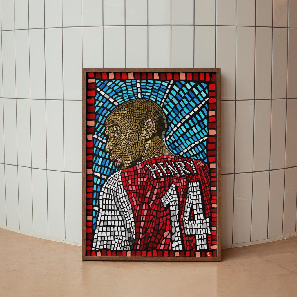 Thierry Henry - Mosaic style print (frame not included)