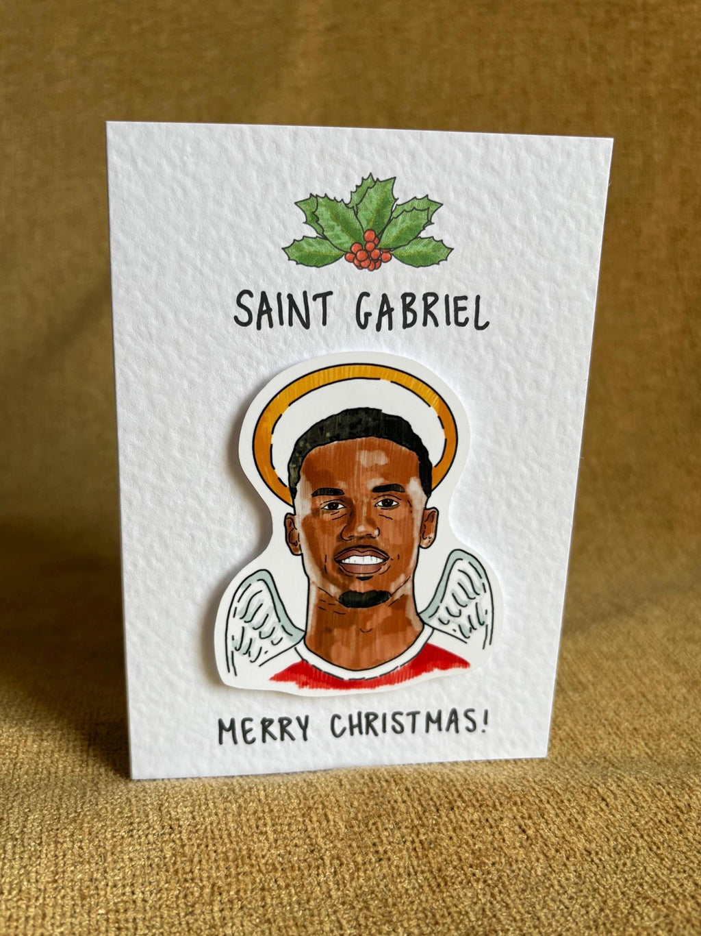 Gabriel Magalhaes | Saint Gabriel | AFC |Handcrafted Christmas Card