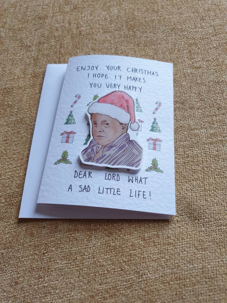 Come Dine With Me | Handcrafted Christmas Card | Sad Little Life