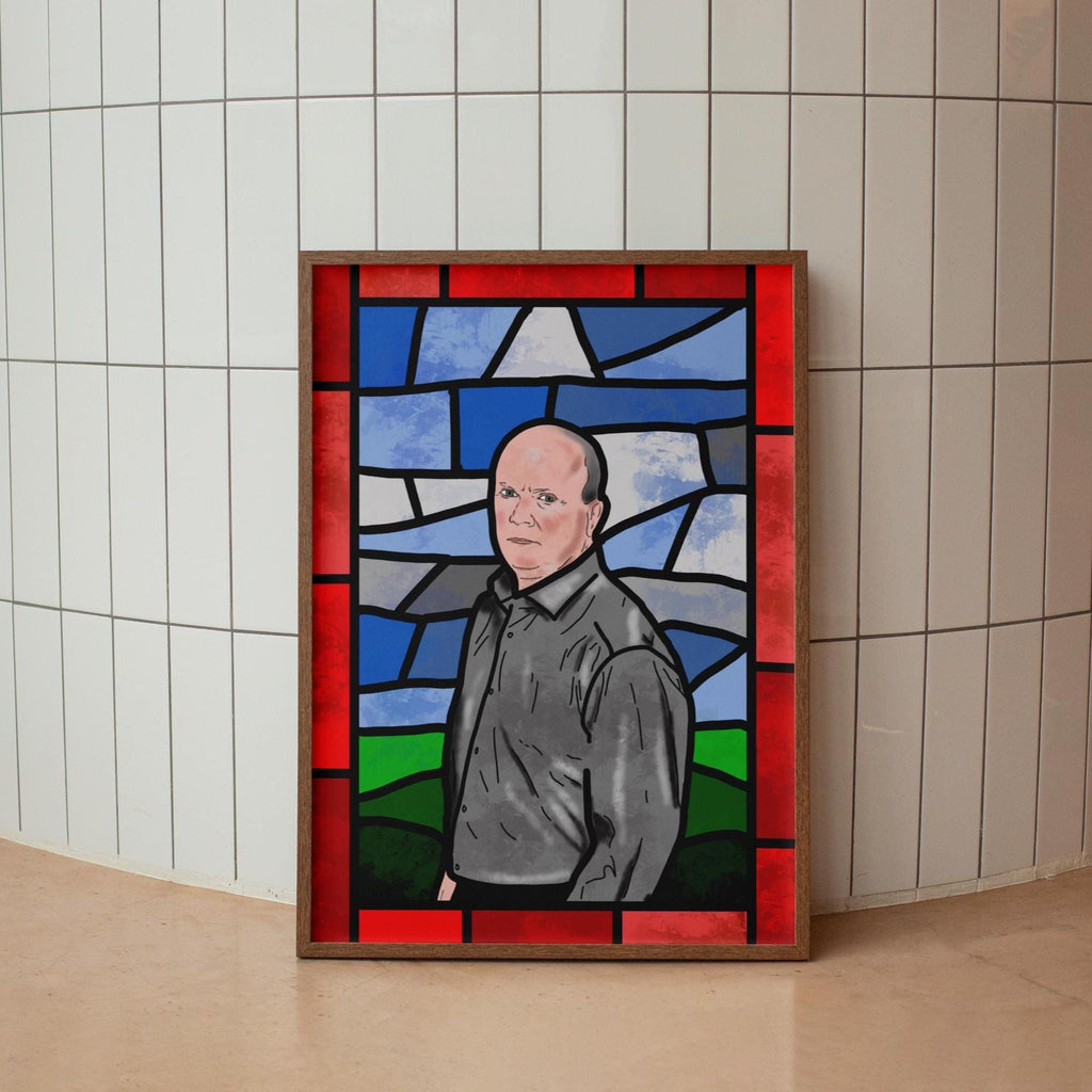 Phil Mitchell - Stained Glass style print (frame not included)