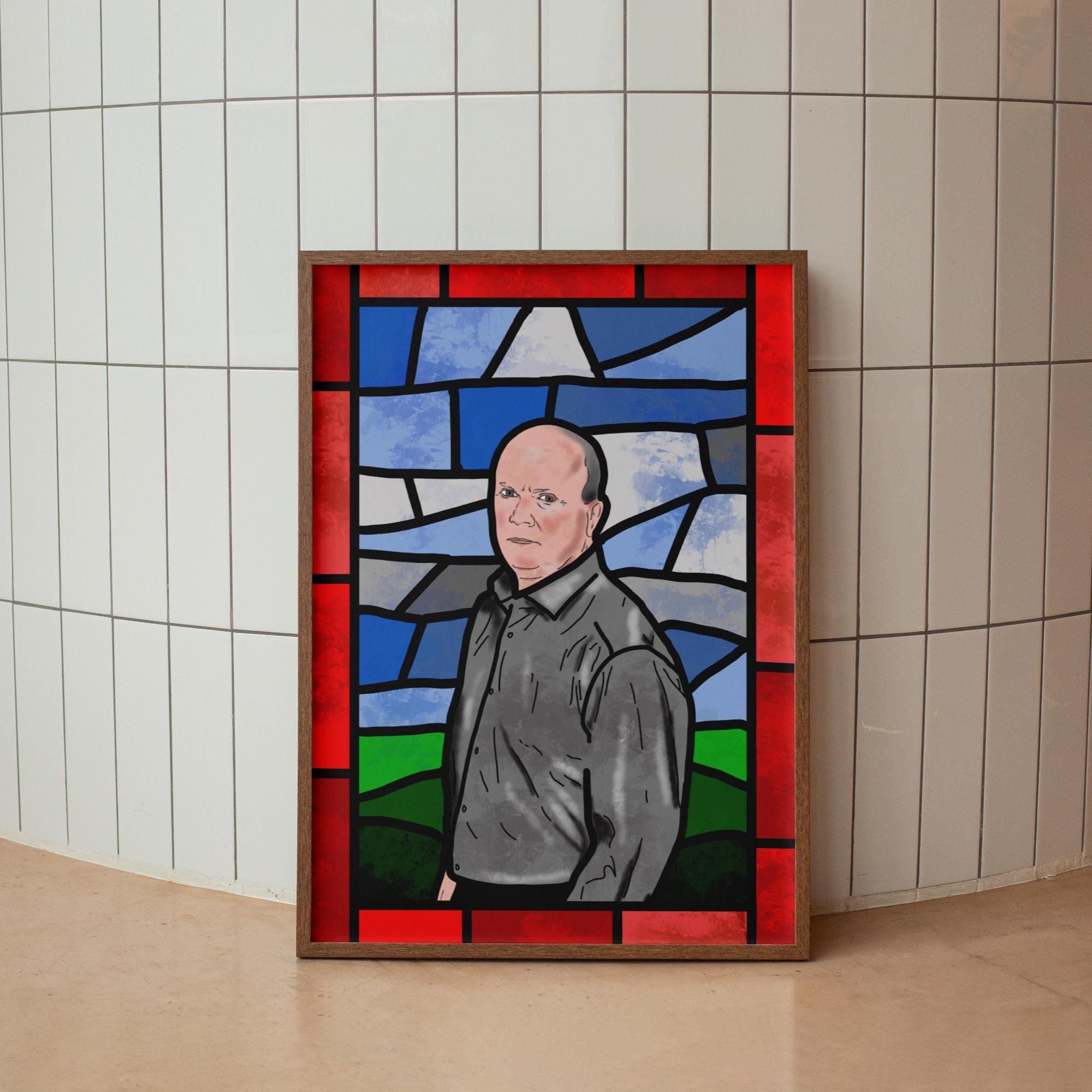Phil Mitchell - Stained Glass style print (frame not included)