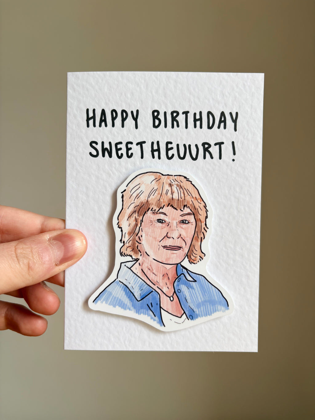 Julie Bates | Happy Birthday Sweetheart | Handcrafted Birthday Card