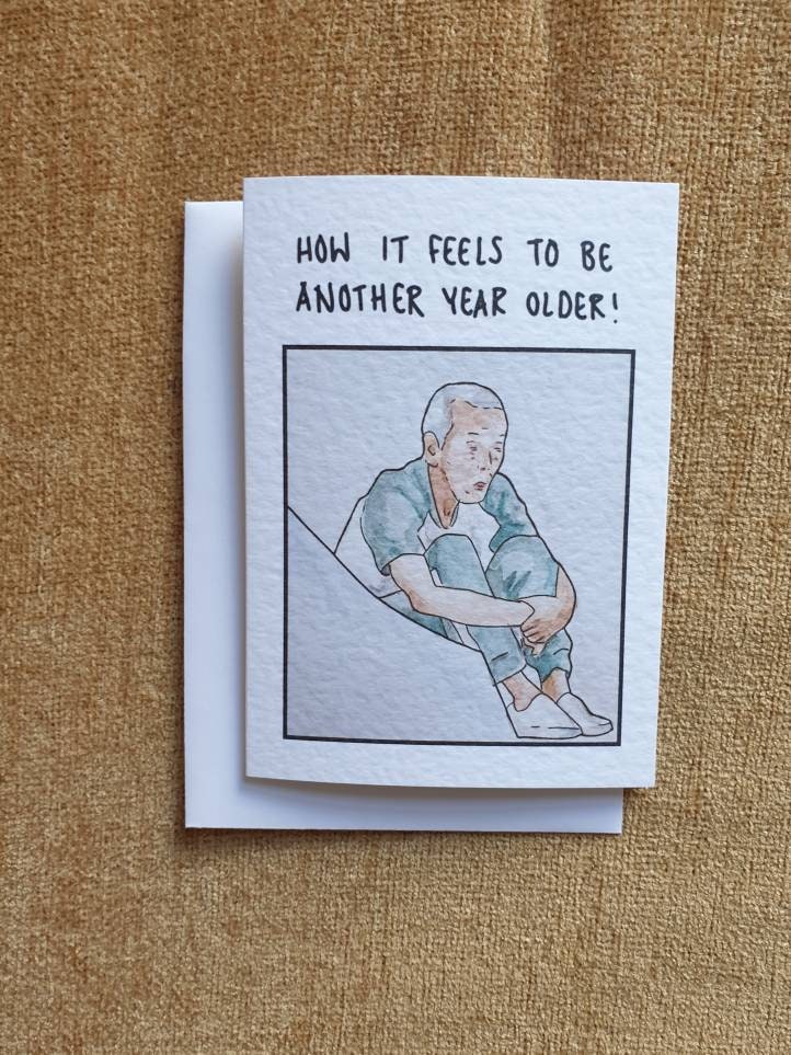 Il-nam aka old man meme | Handcrafted Birthday Card