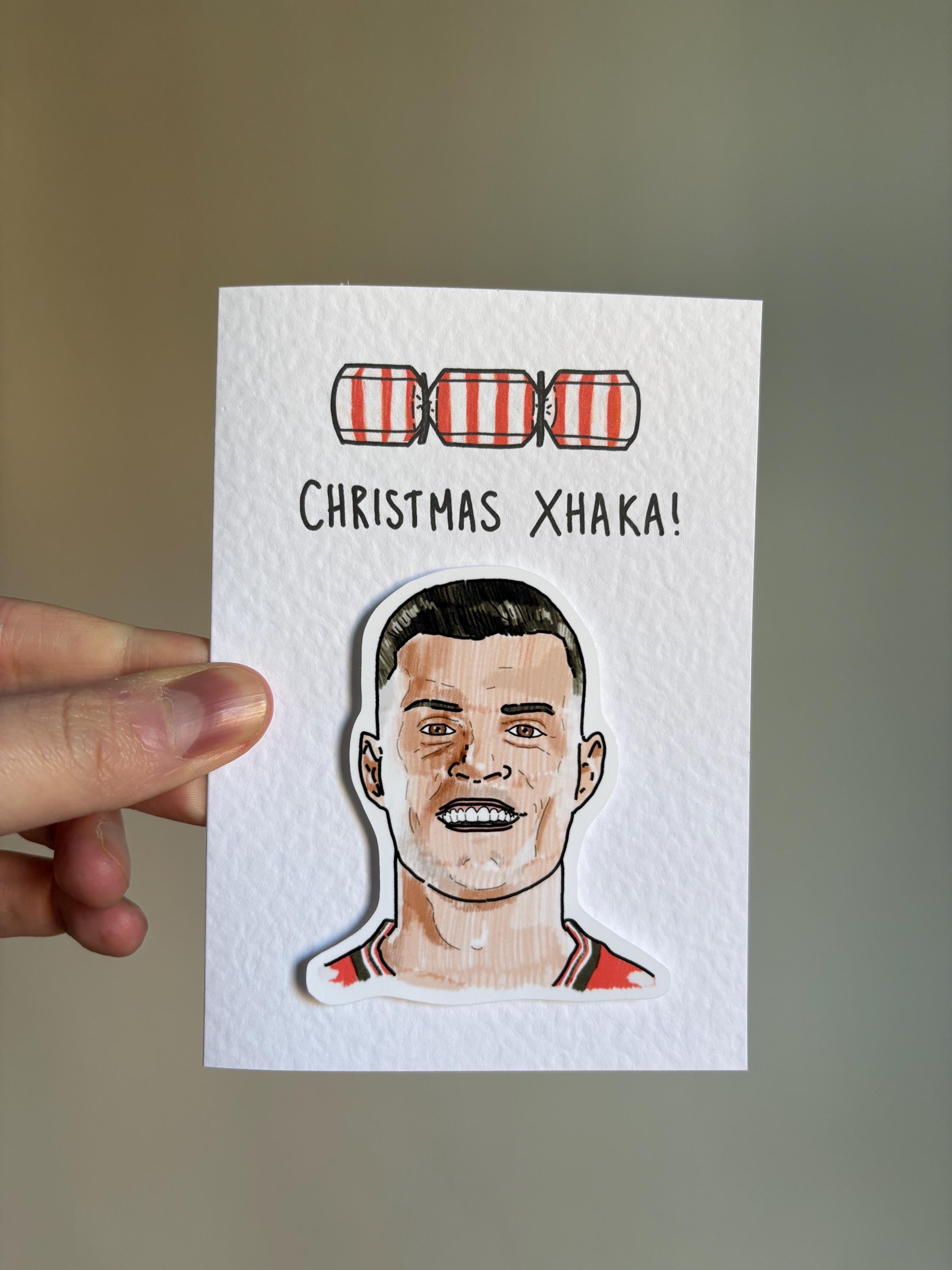 Granit Xhaka | Christmas Xhaka | Sunderland | Handcrafted Christmas Card