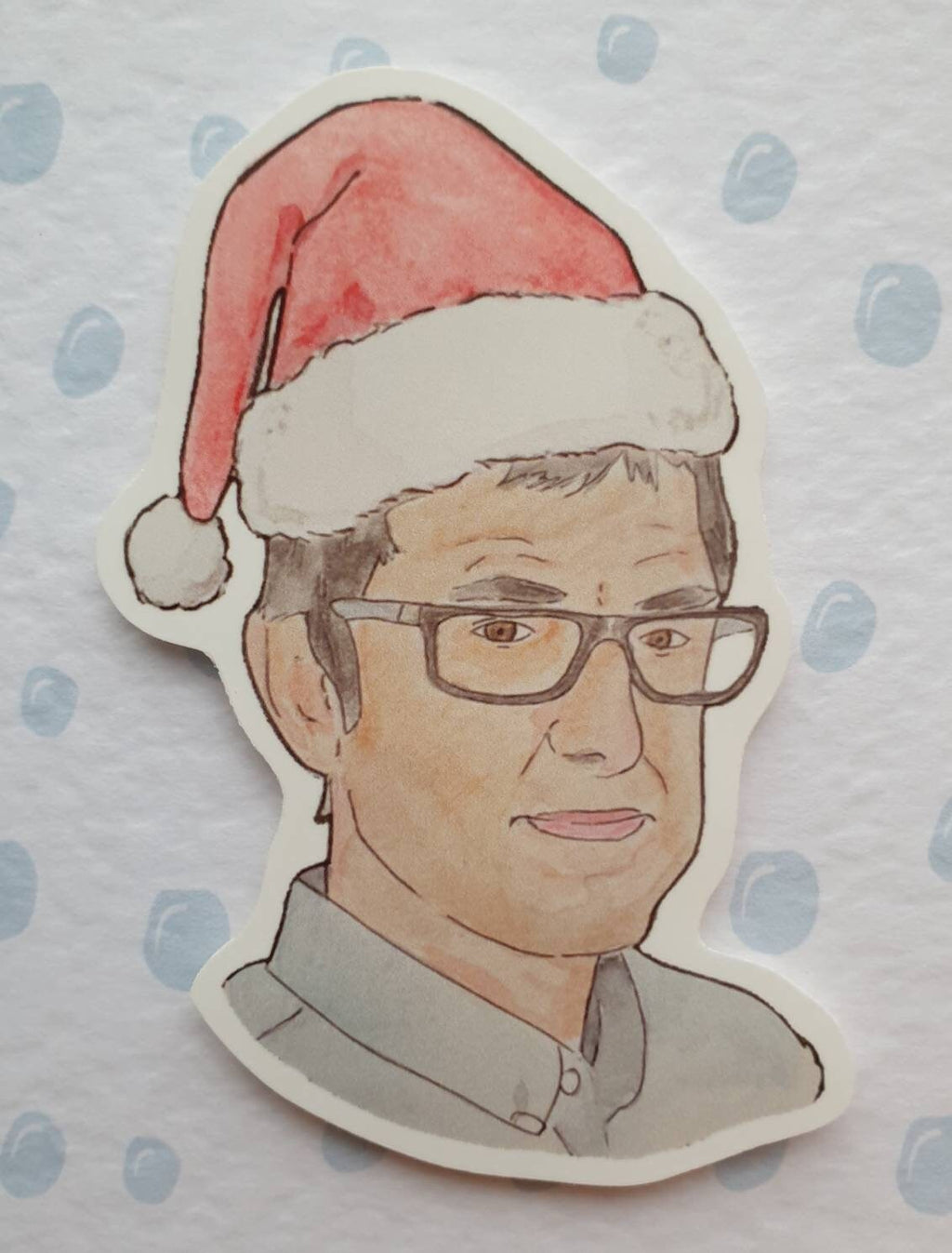 Louis Theroux | Handcrafted Christmas Card