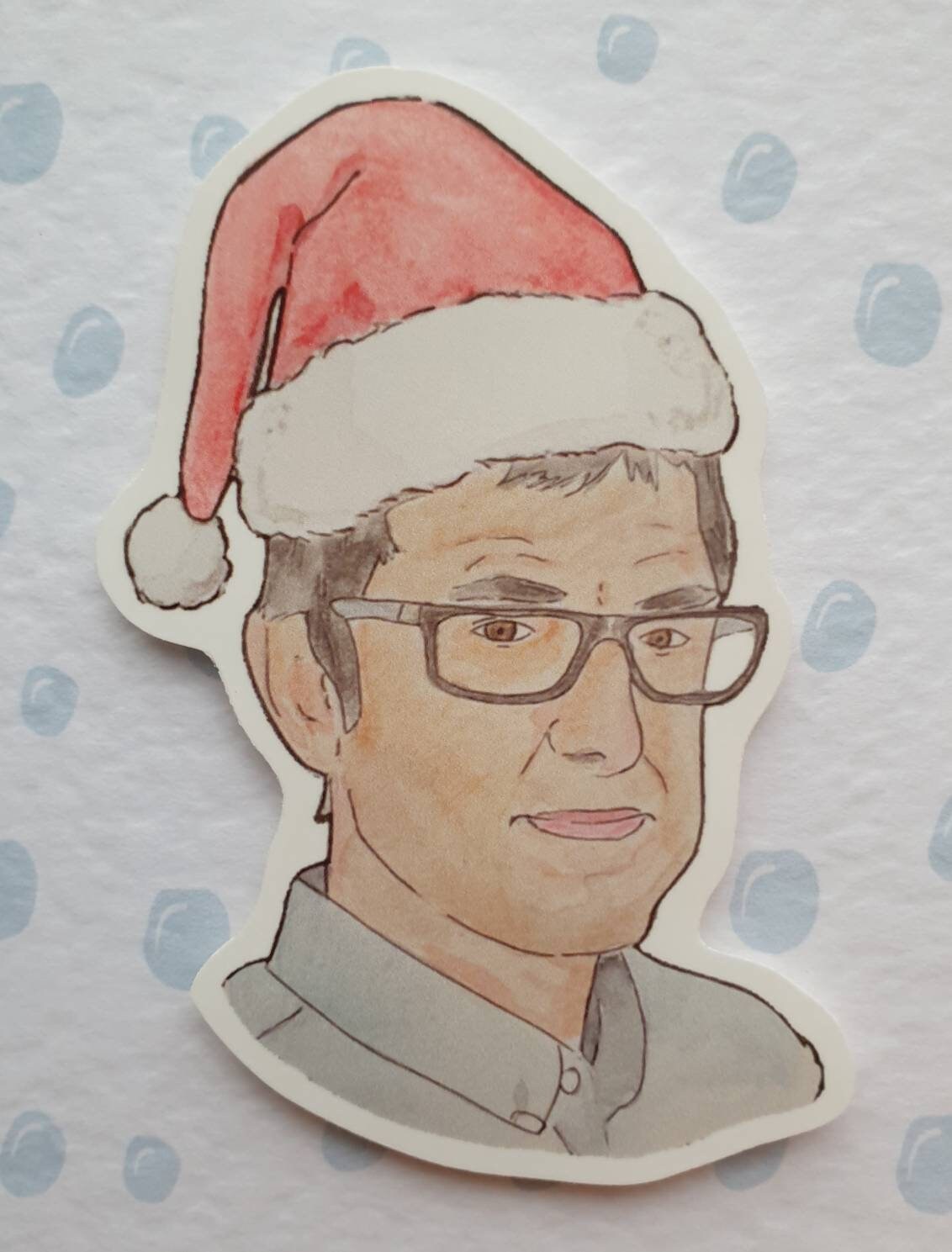 Louis Theroux | Handcrafted Christmas Card
