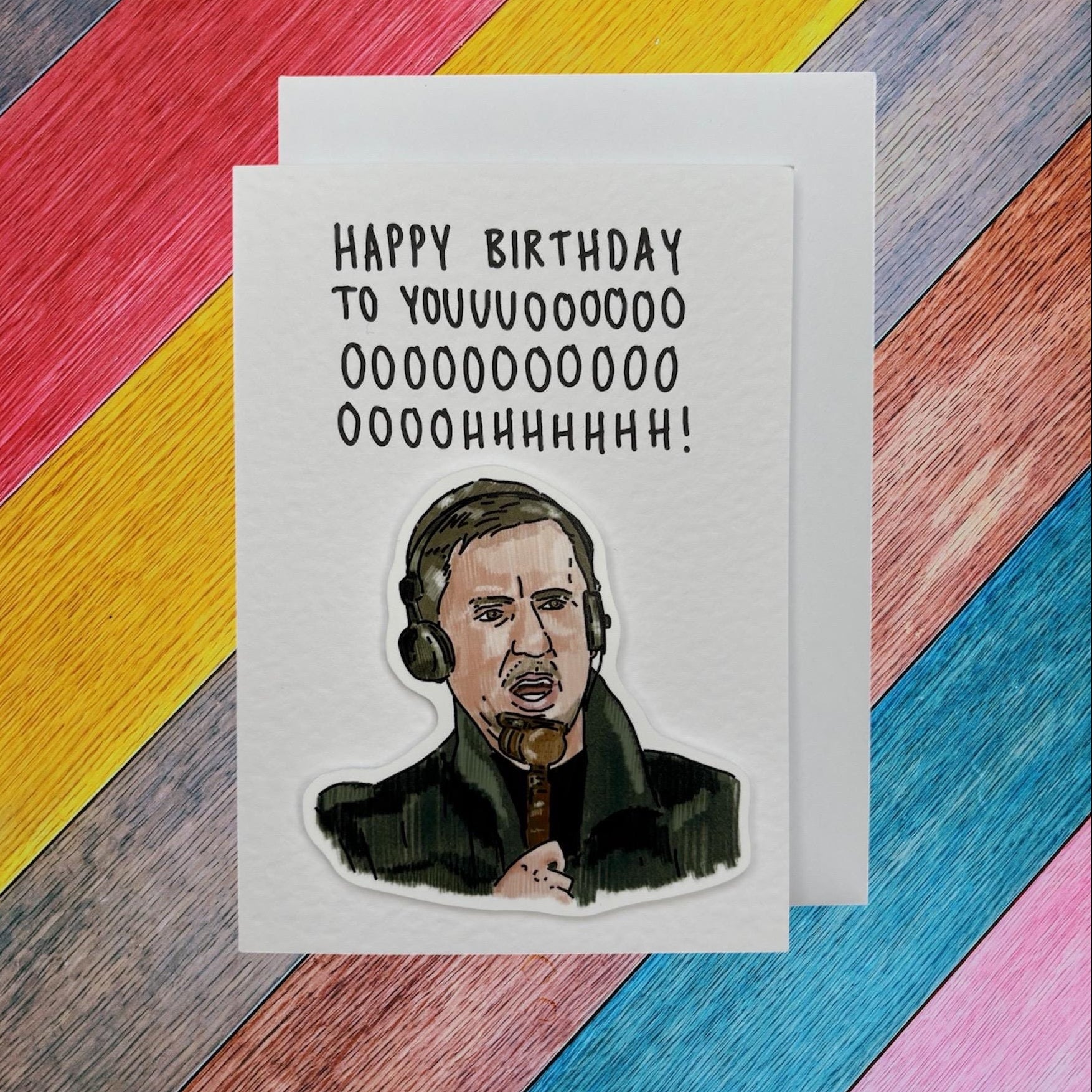Gary Neville | ohhhhhhhhhhh | Handcrafted Birthday Card
