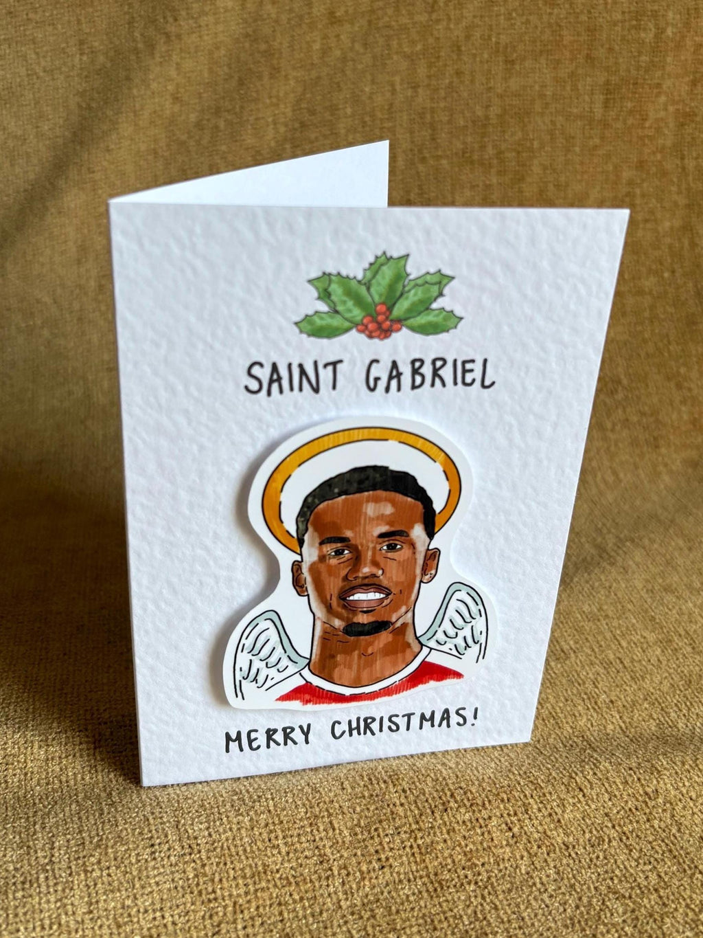 Gabriel Magalhaes | Saint Gabriel | AFC |Handcrafted Christmas Card