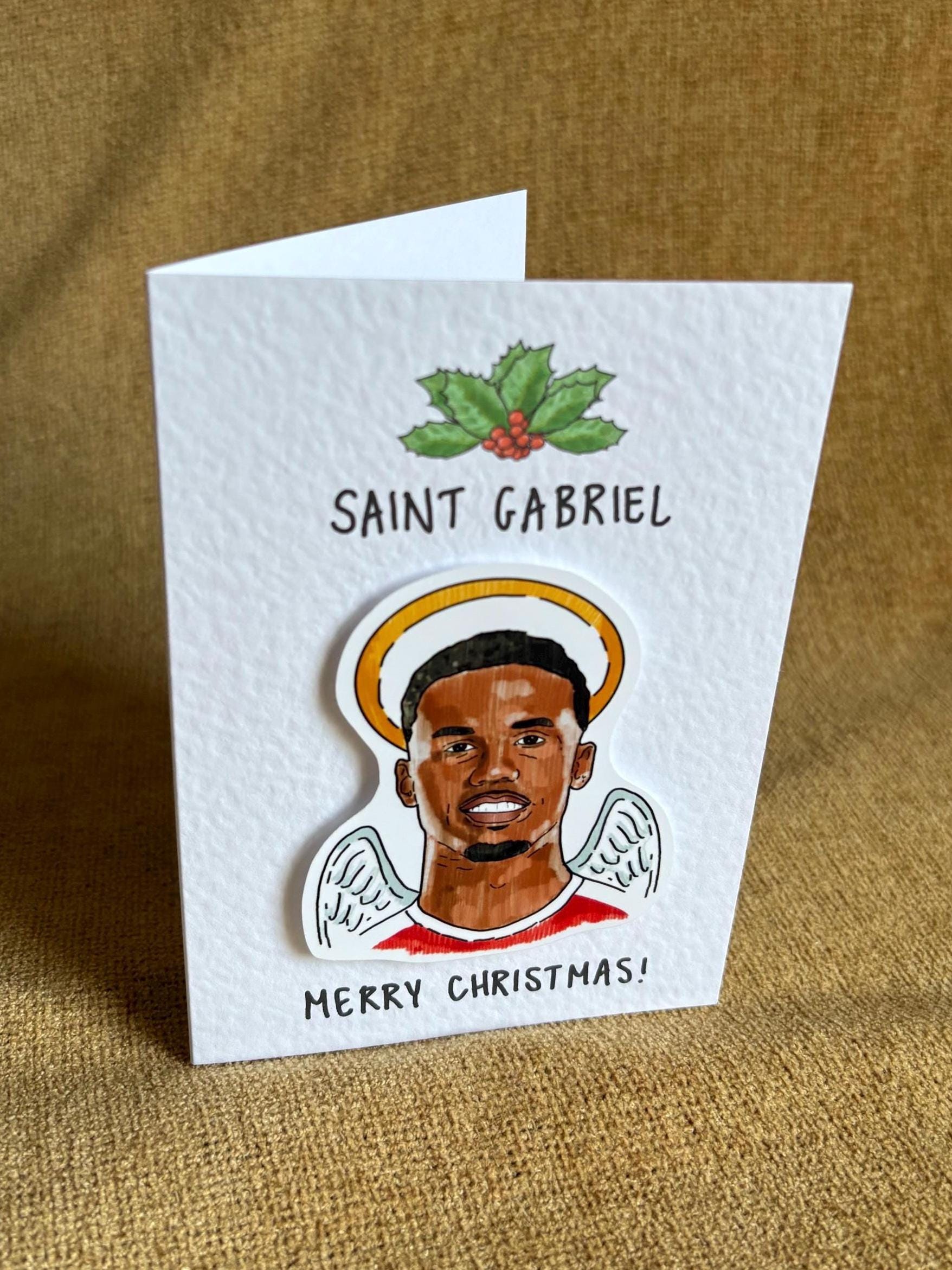 Gabriel Magalhaes | Saint Gabriel | AFC |Handcrafted Christmas Card