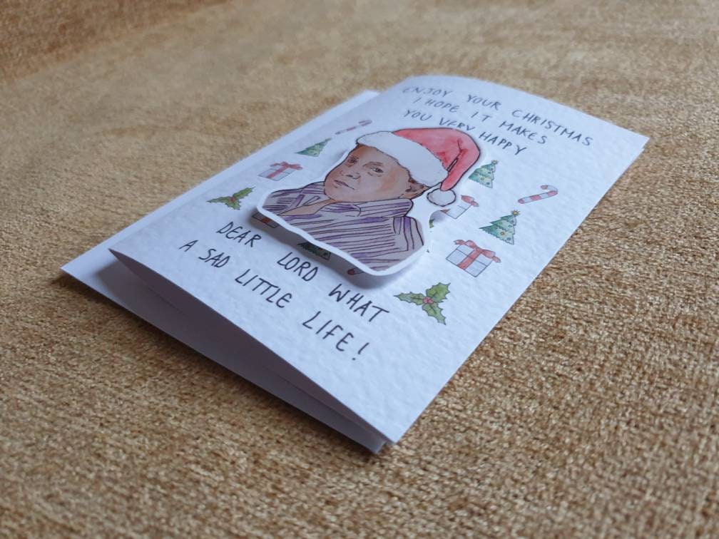 Come Dine With Me | Handcrafted Christmas Card | Sad Little Life