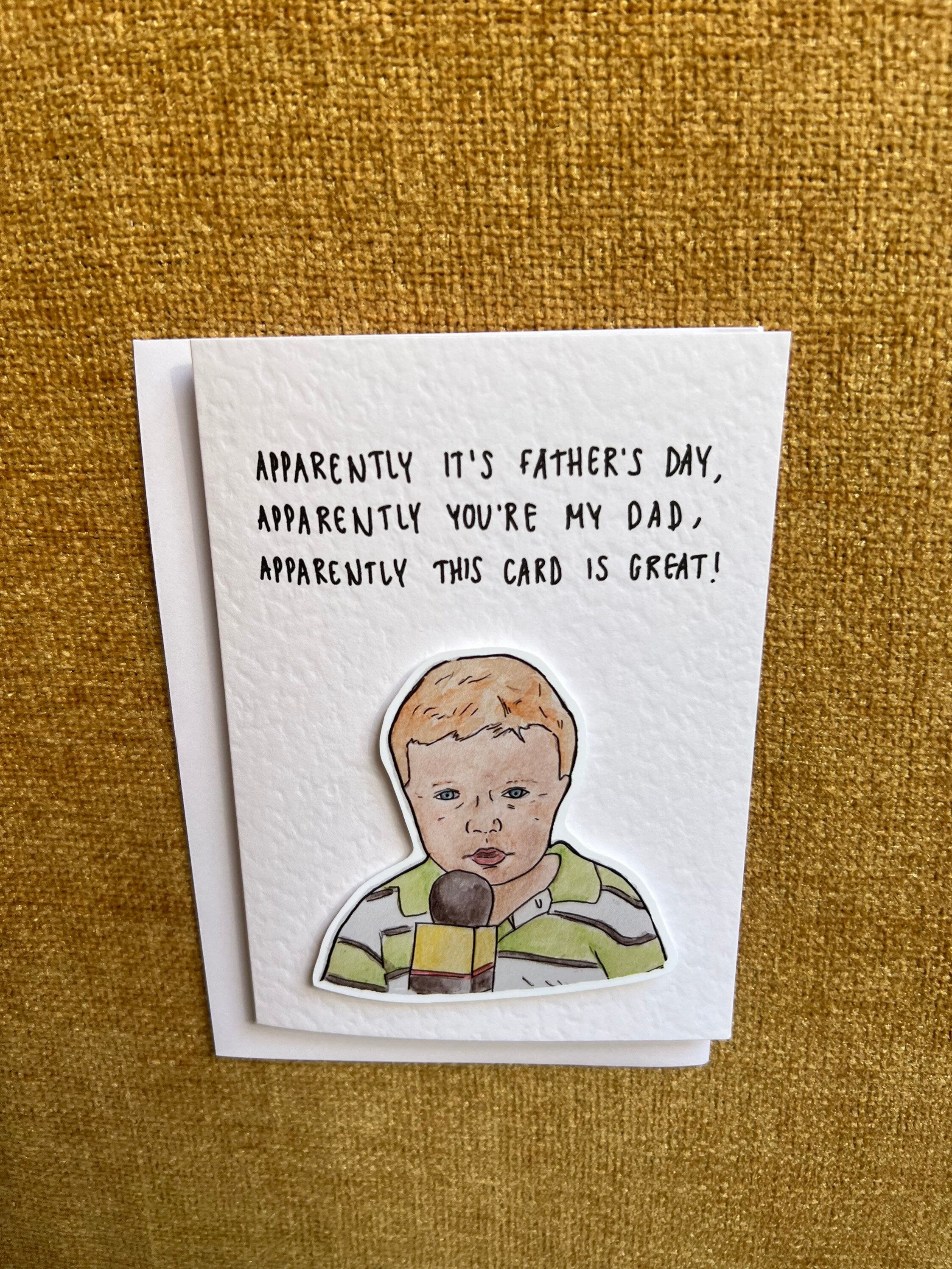 Apparently Kid | Meme | Handcrafted Father’s Day Card