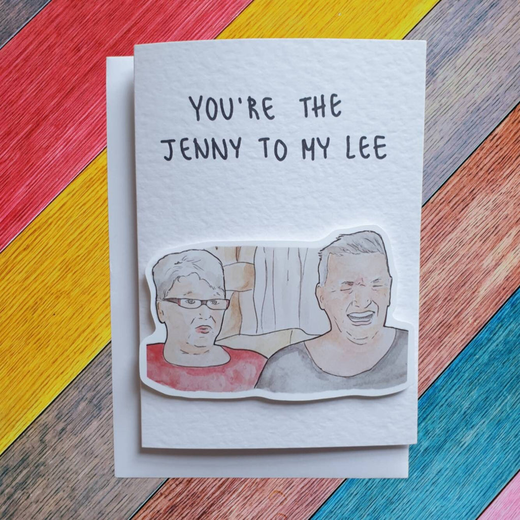 Jenny and Lee | Handcrafted Greeting Card