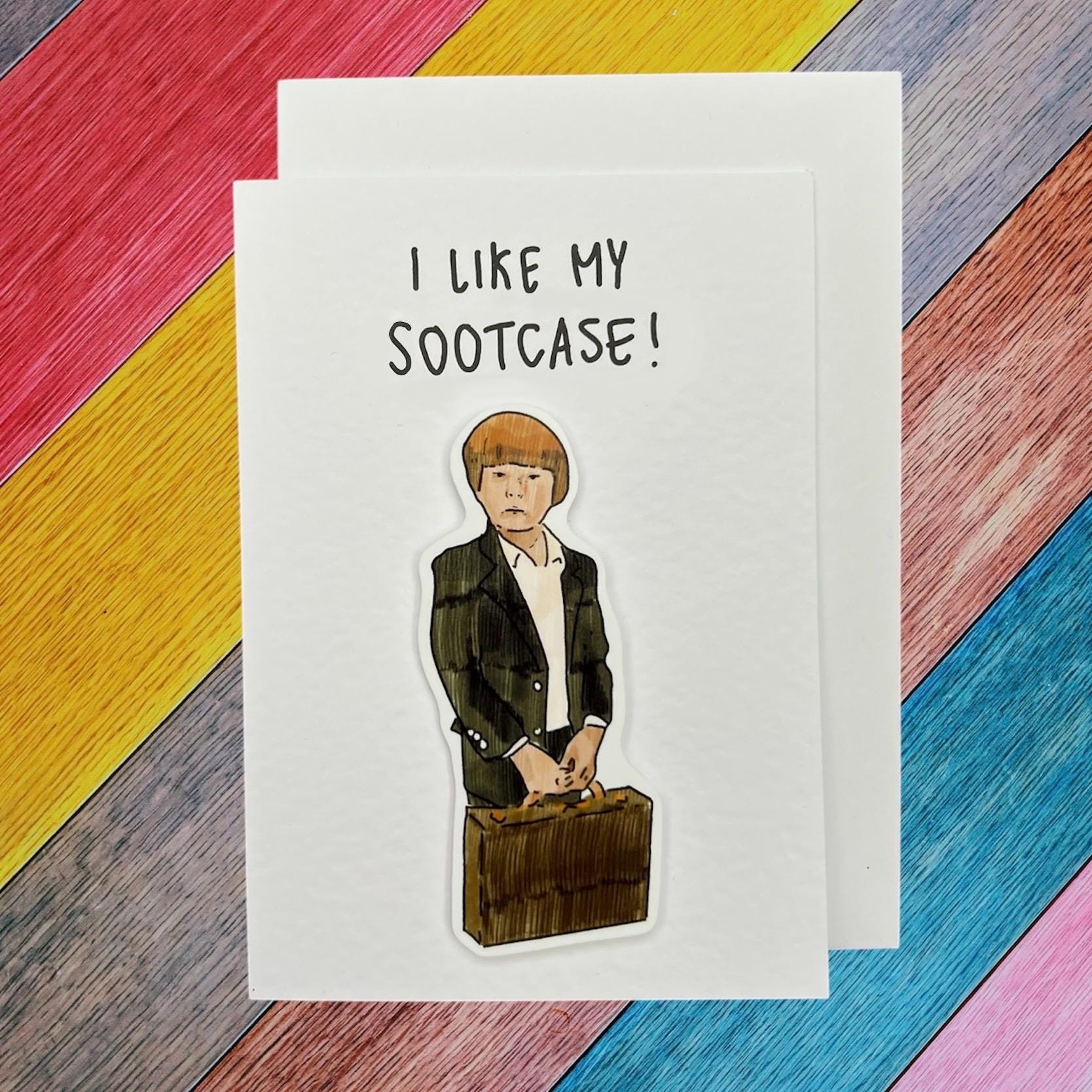 I like my sootcase | Barron Trump | Handcrafted Birthday Card