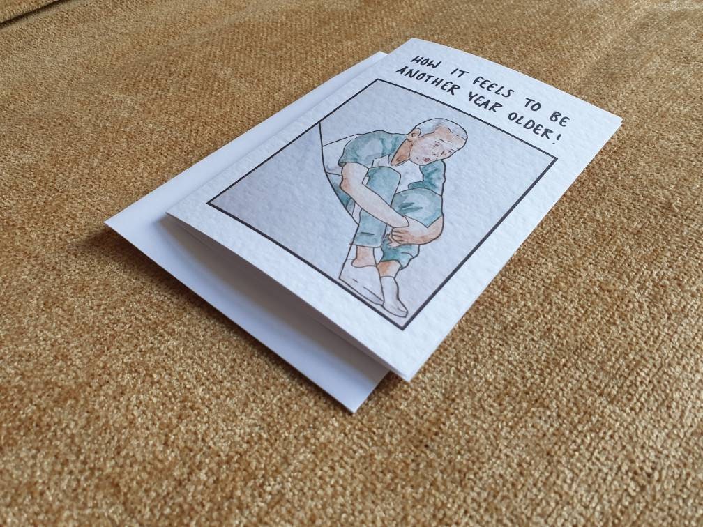 Il-nam aka old man meme | Handcrafted Birthday Card