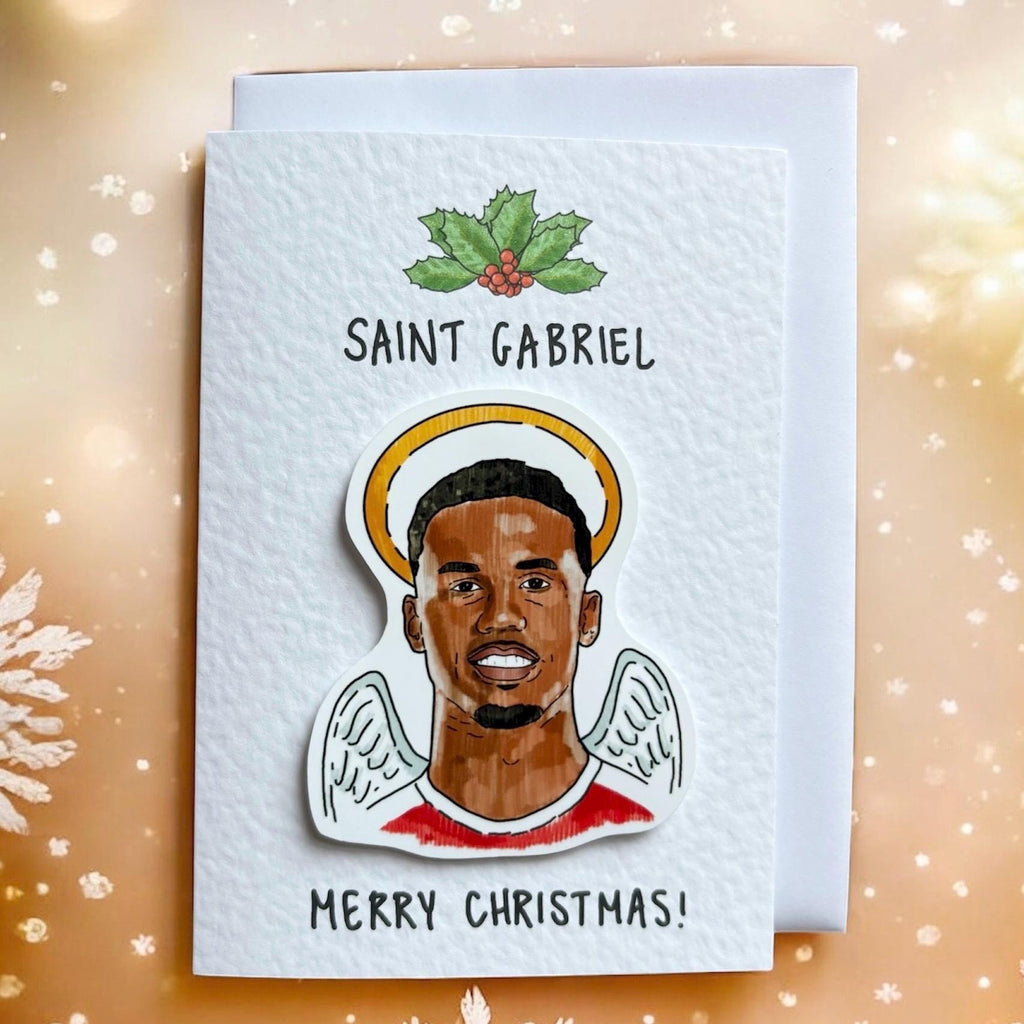 Gabriel Magalhaes | Saint Gabriel | AFC |Handcrafted Christmas Card