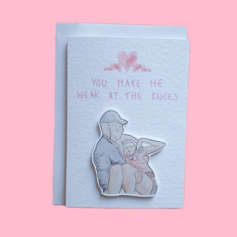 Gillian McKeith | I'm a celebrity | Handcrafted Valentine's Day Card