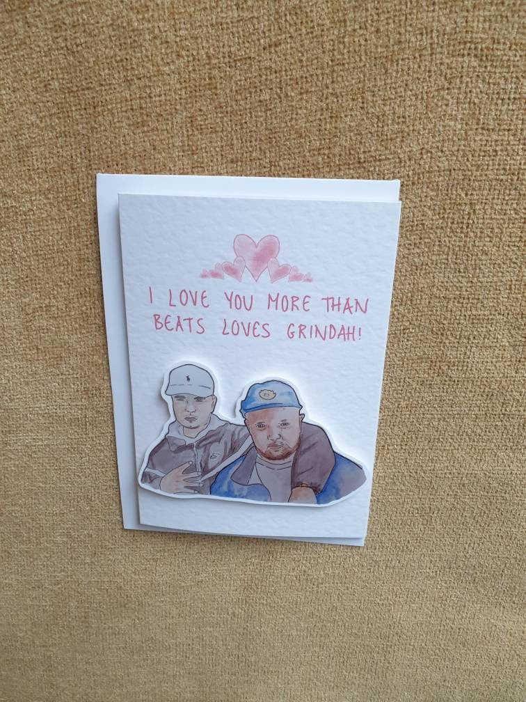 Beats and Grindah | PJDN | Handcrafted Valentine's card