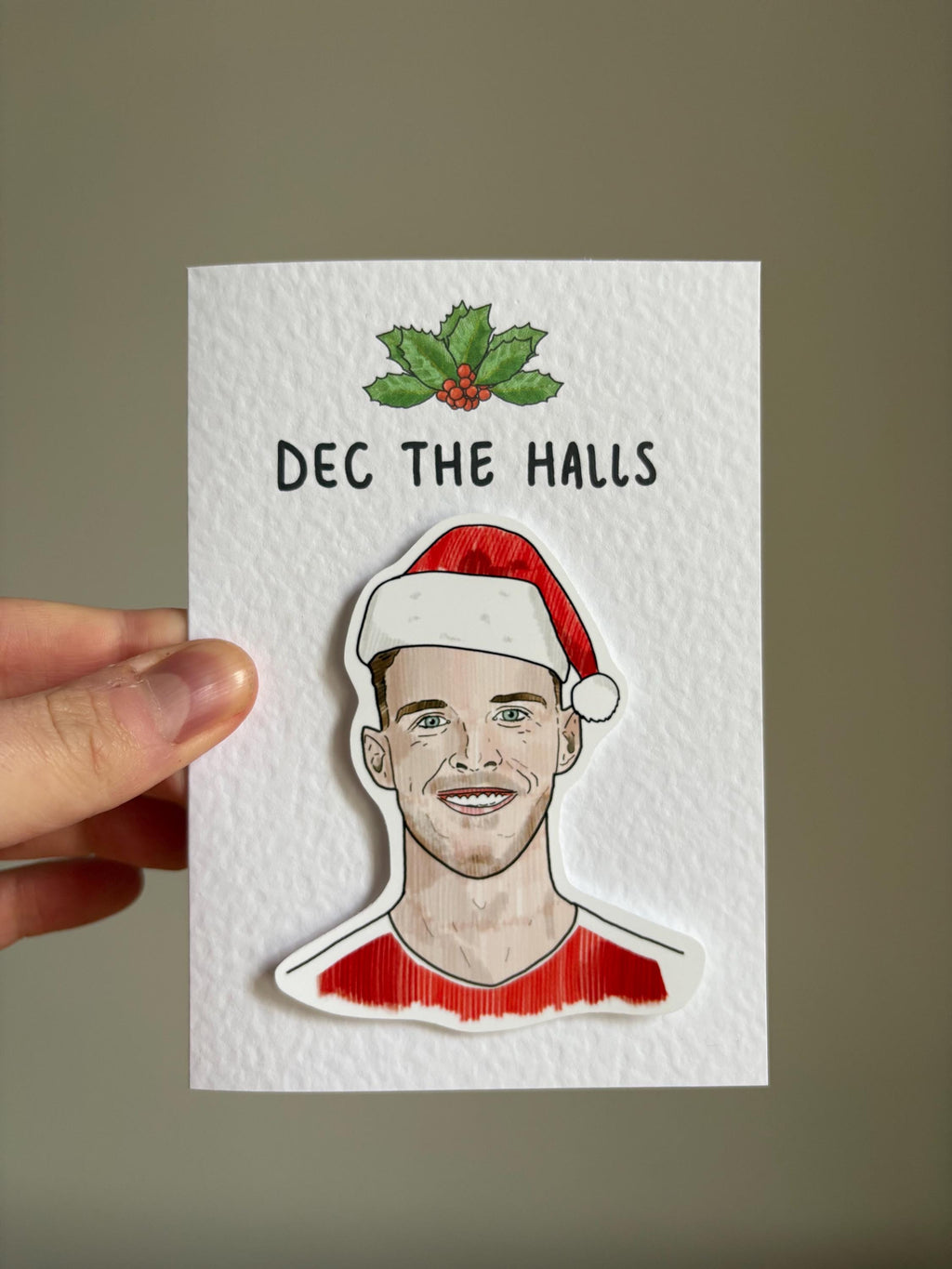 Declan Rice | Dec the Halls | Handcrafted Christmas Card