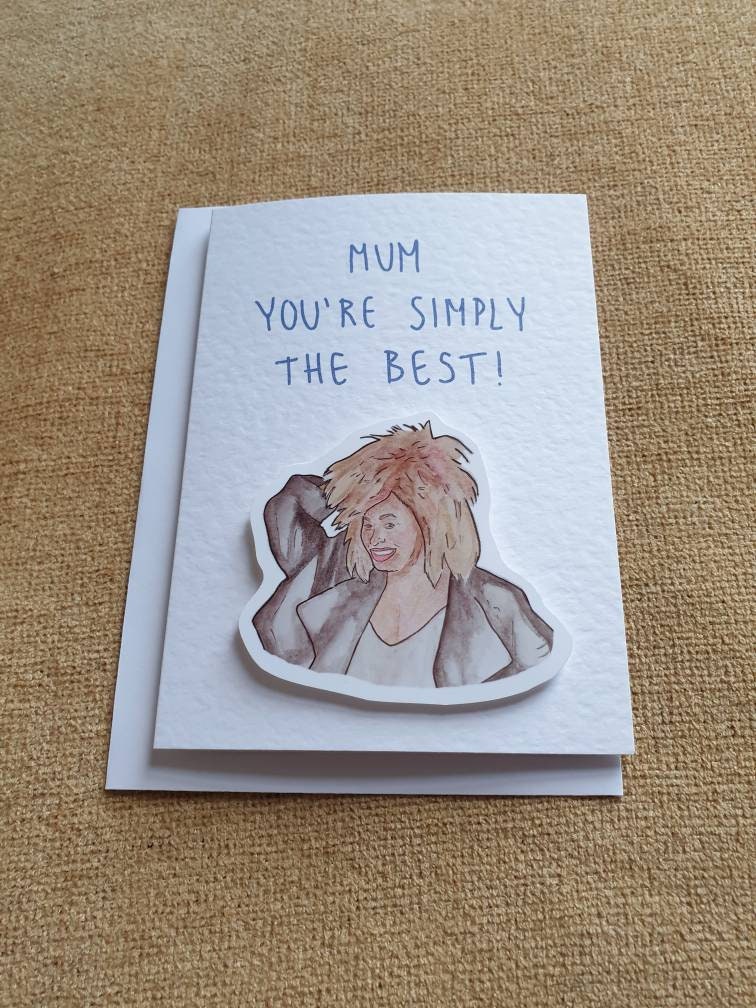 Tina Turner | Handcrafted Mother's Day Card
