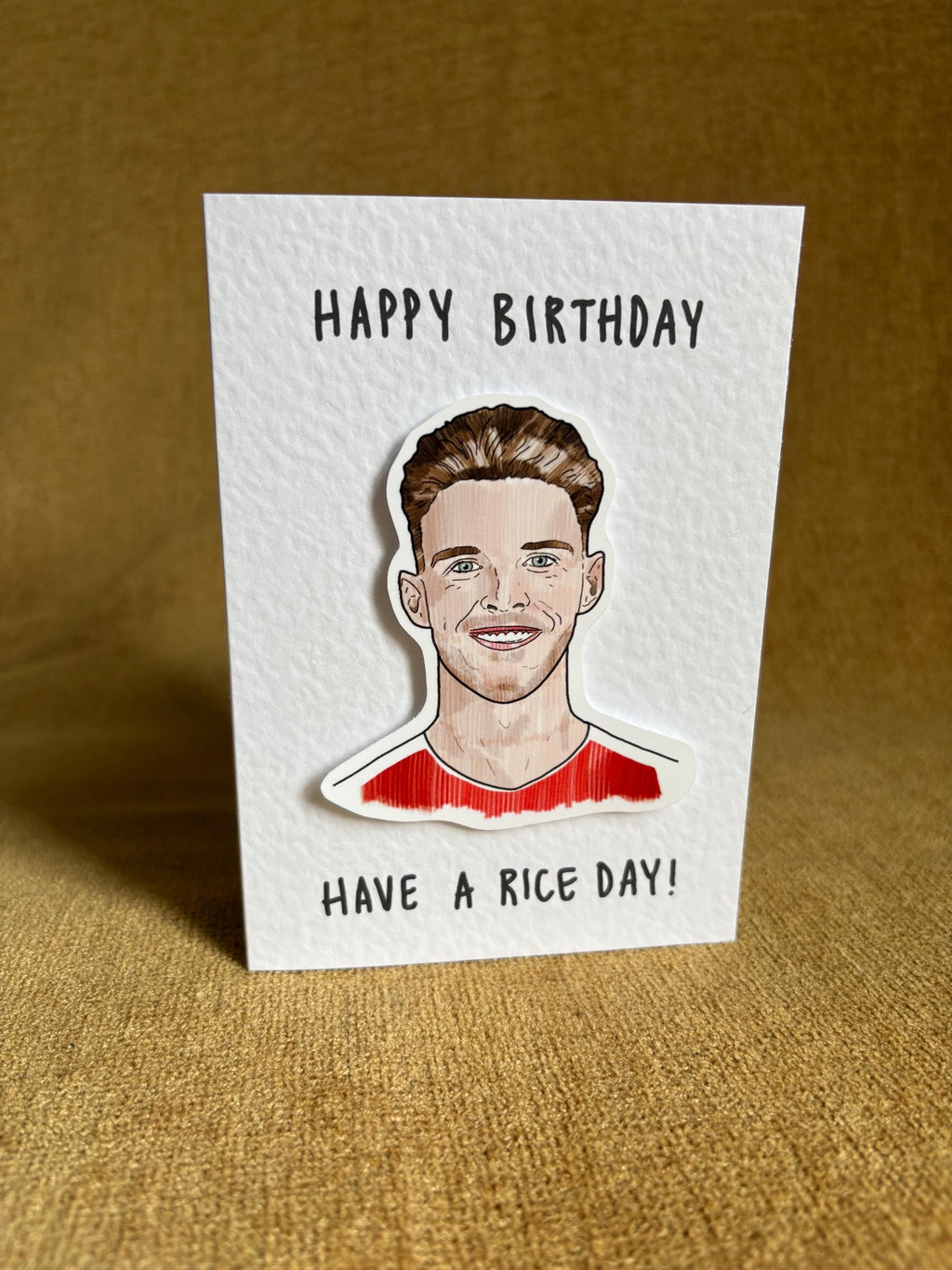 Declan Rice | Handcrafted Birthday Card