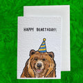 Bearthday | Grizzly Bear | Handcrafted Birthday Card
