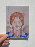 Dot Cotton Watercolour Painting Print