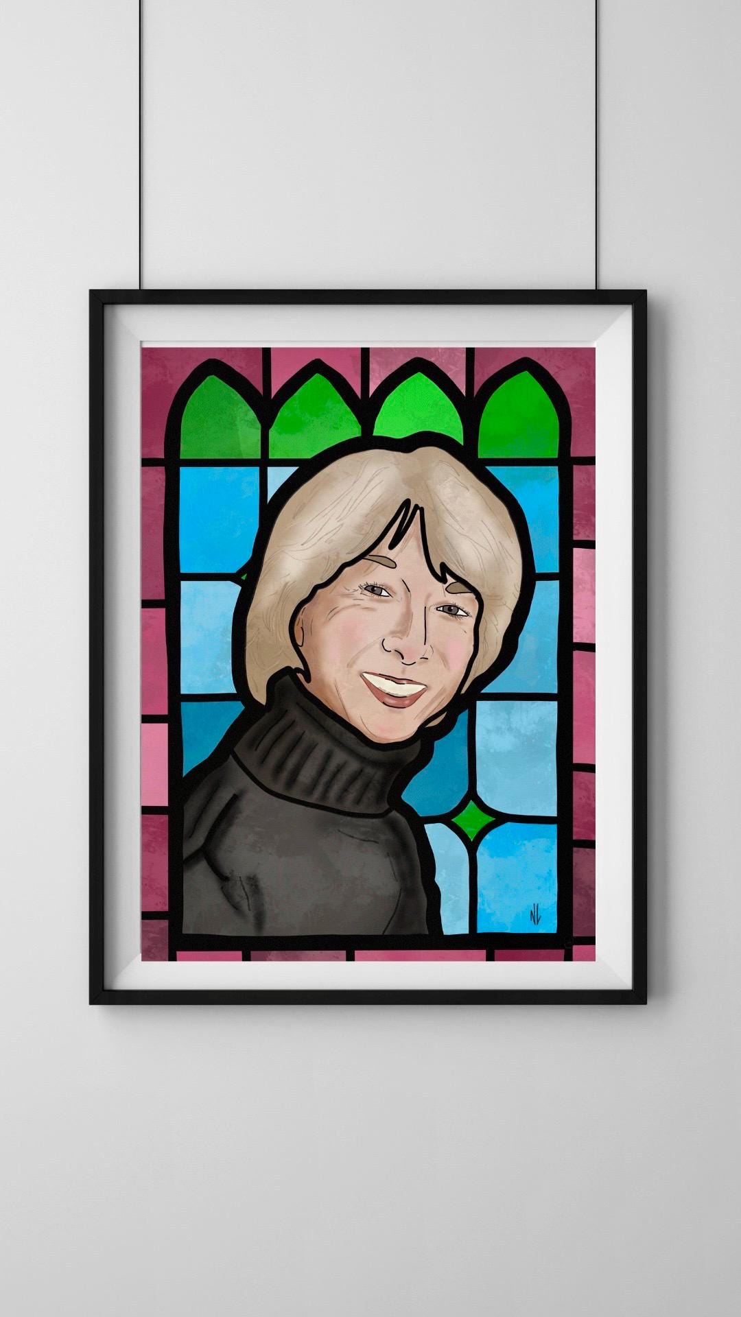 Gail Platt - Corrie  - Stained Glass style print (frame not included)