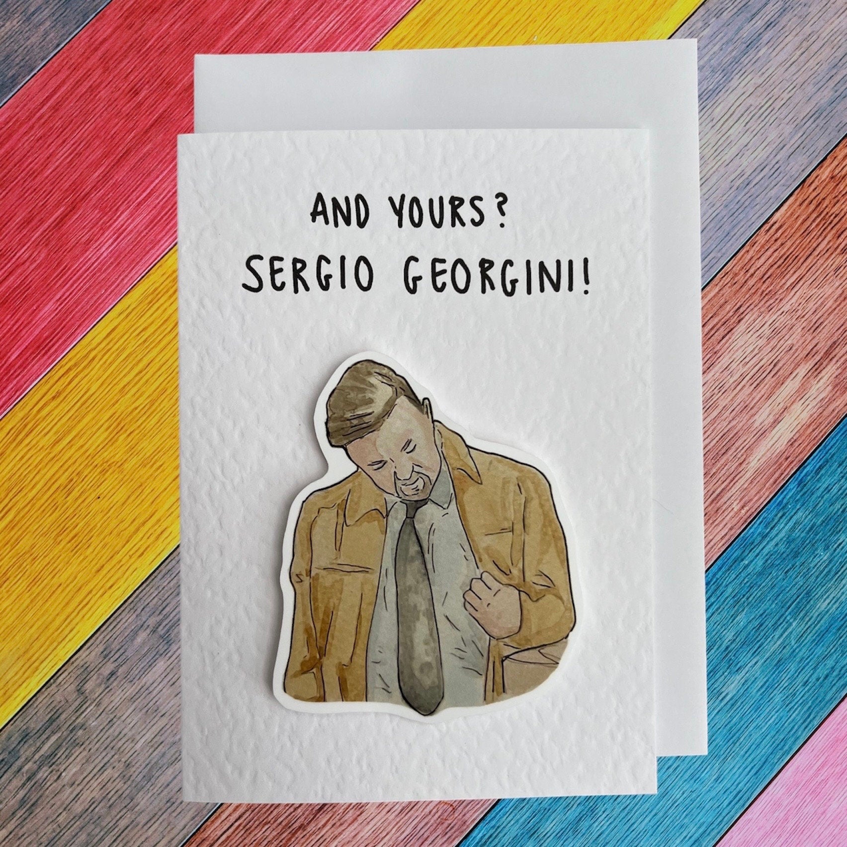 David Brent | Sergio Georgini | Handcrafted Greeting Card