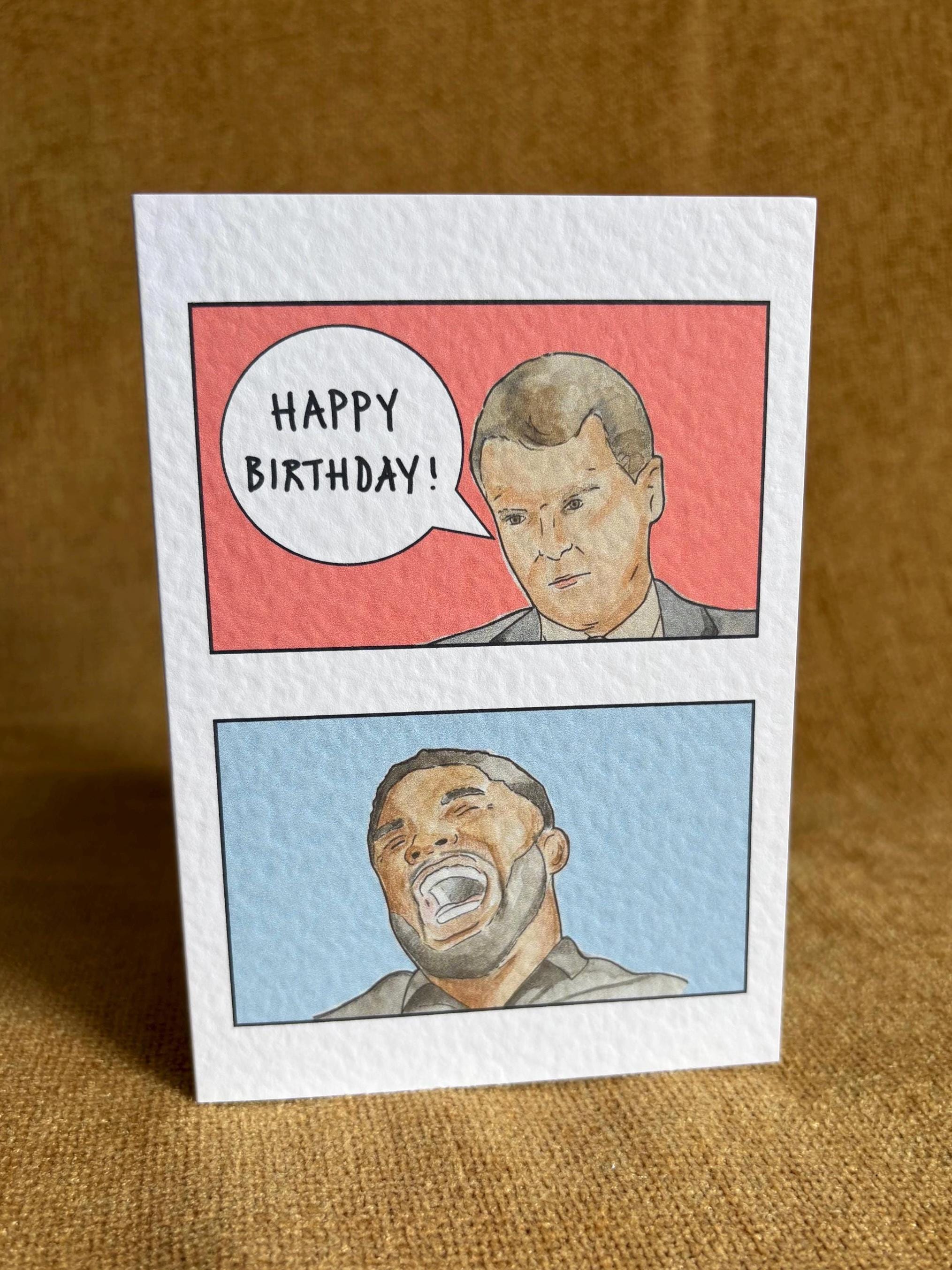 Roy Keane & Micah Richards | Handcrafted Birthday Card