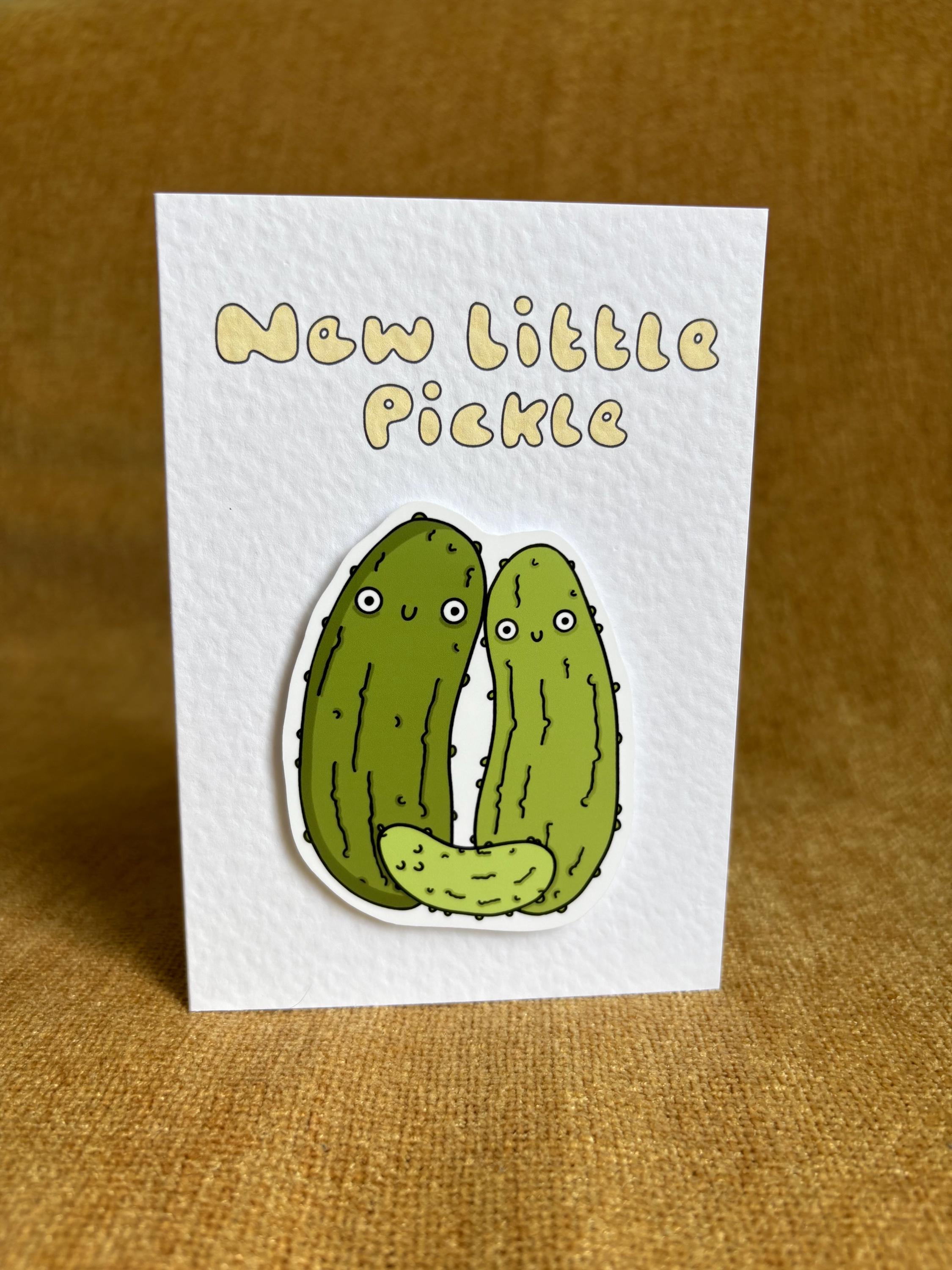 New Little Pickle | Handcrafted New Baby Card