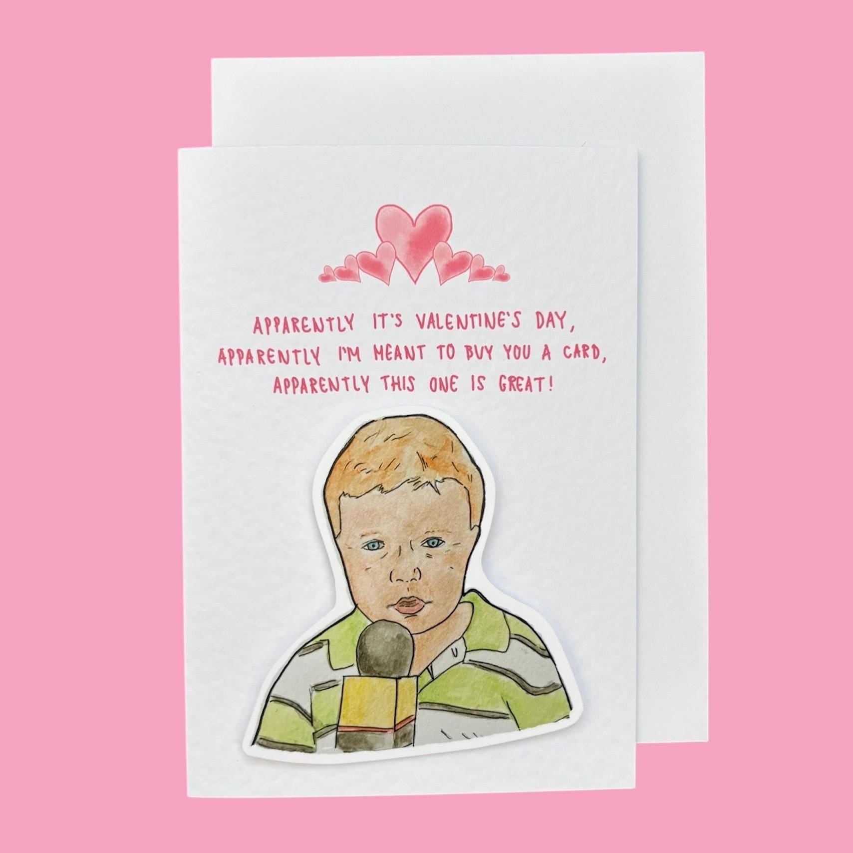 Apparently Kid | Handcrafted Valentine's Card