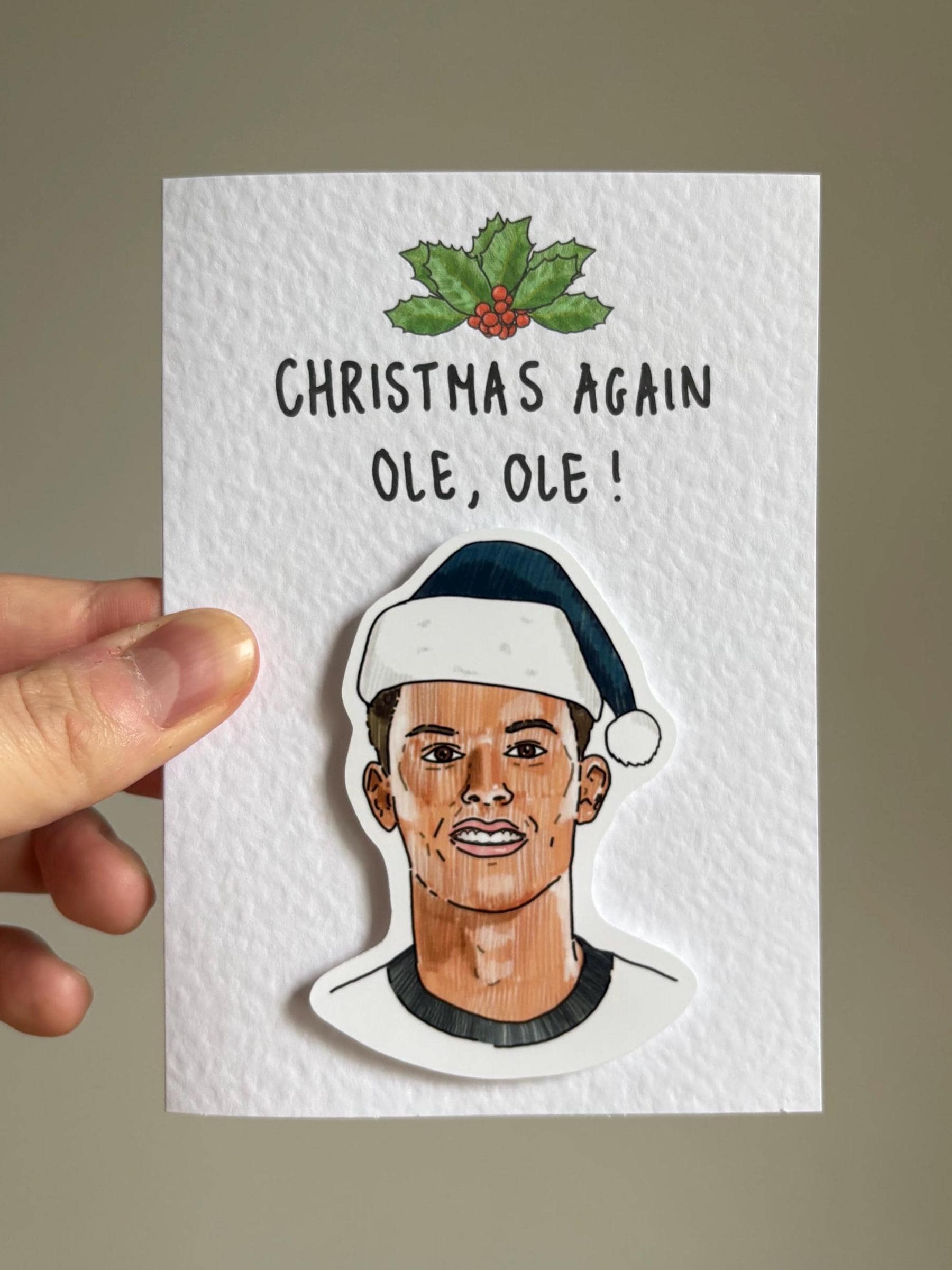 Brennan Johnson Christmas Card | Handcrafted Football Card